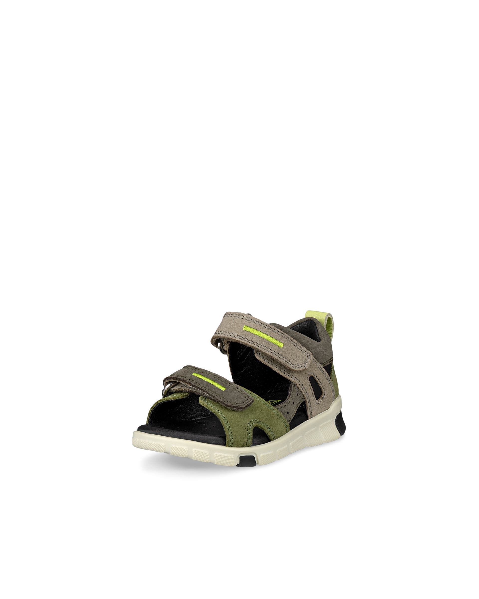 Kids' ECCO® Mini Stride Nubuck Sandal - Green - Main