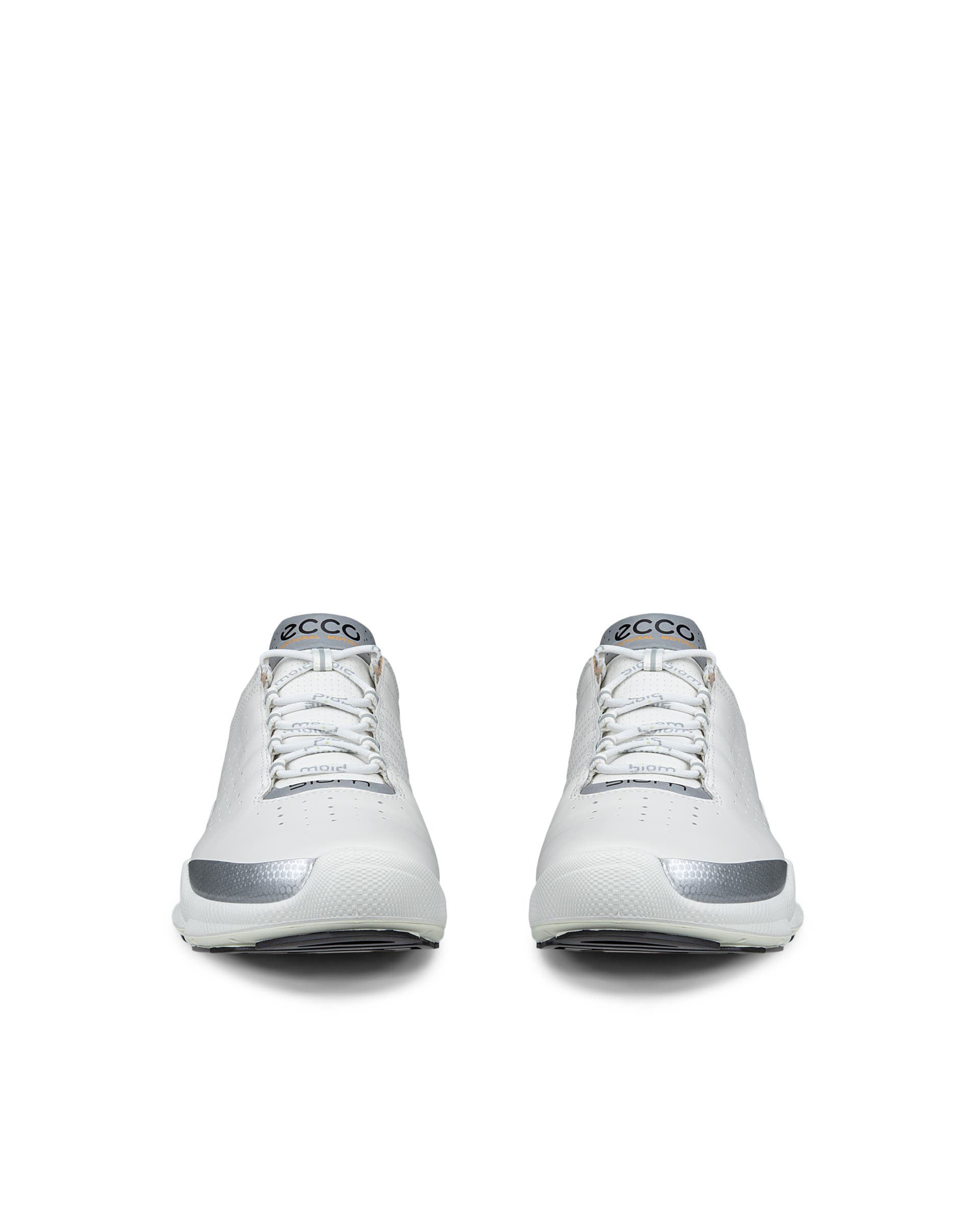 Men's ECCO® Biom C Low Leather Outdoor Sneaker - White - Front pair