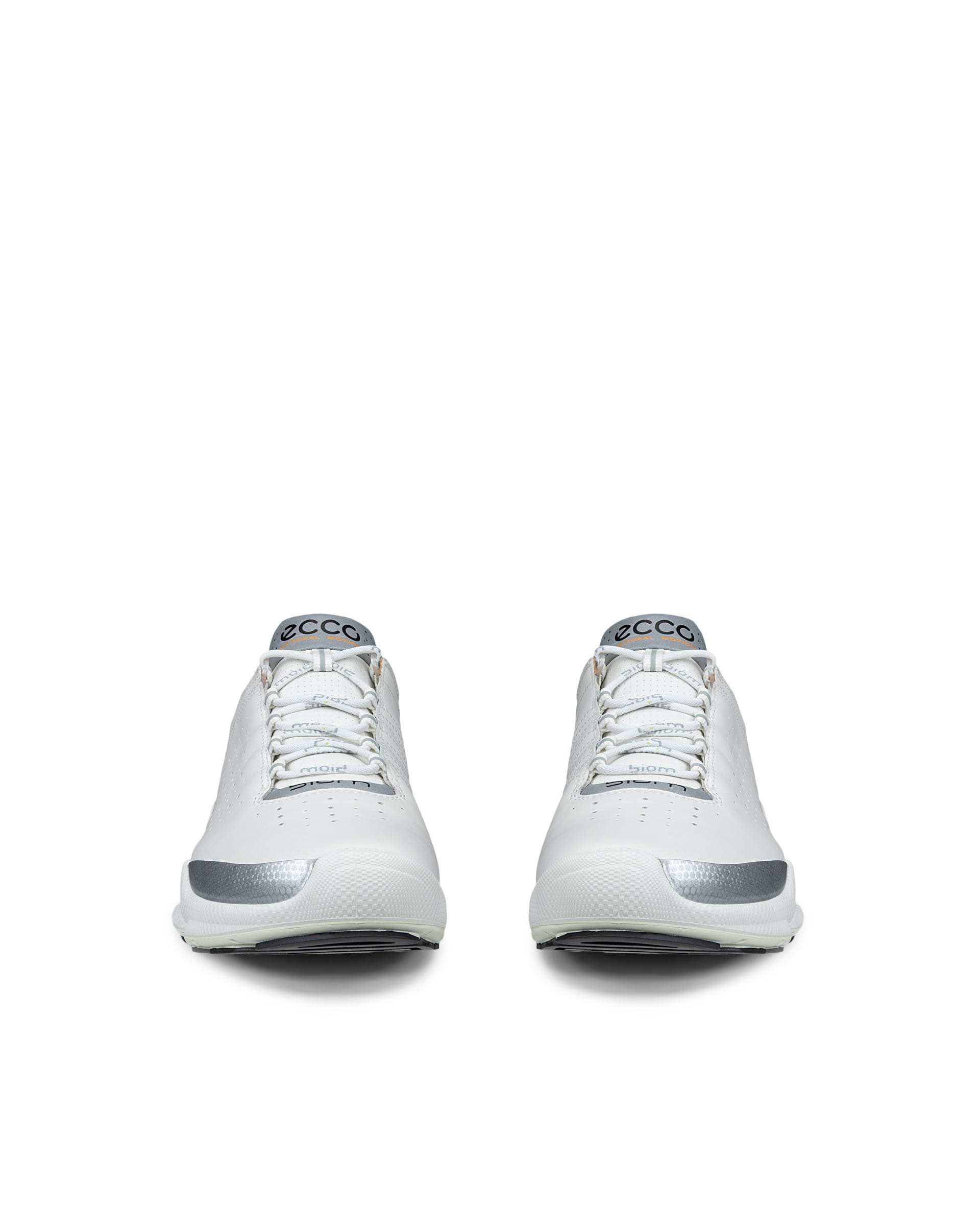Men's ECCO® Biom C Low Leather Outdoor Sneaker - White - Front pair