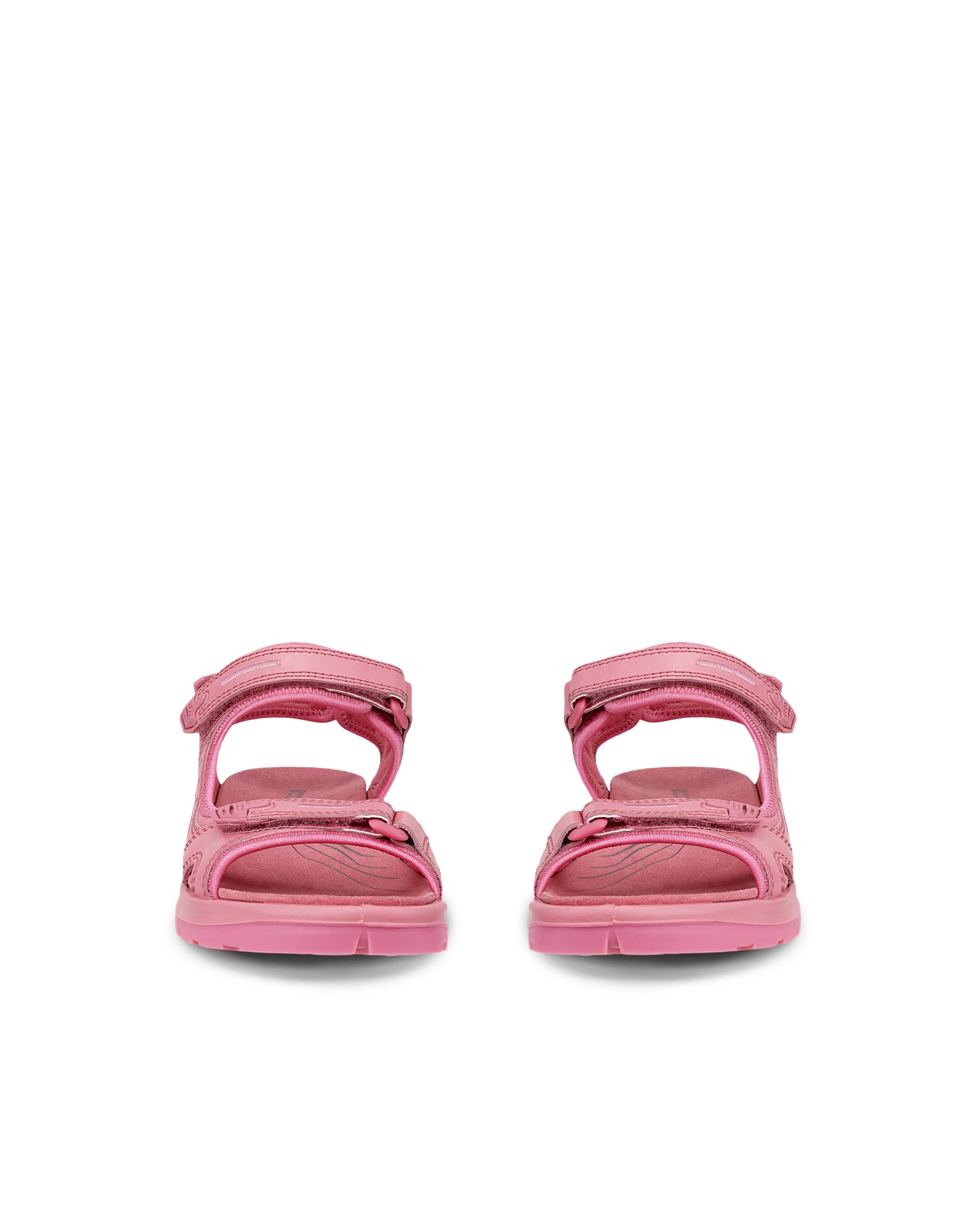 ECCO Offroad ウィメンズ レザーハイキングサンダル - ピンク - Front pair