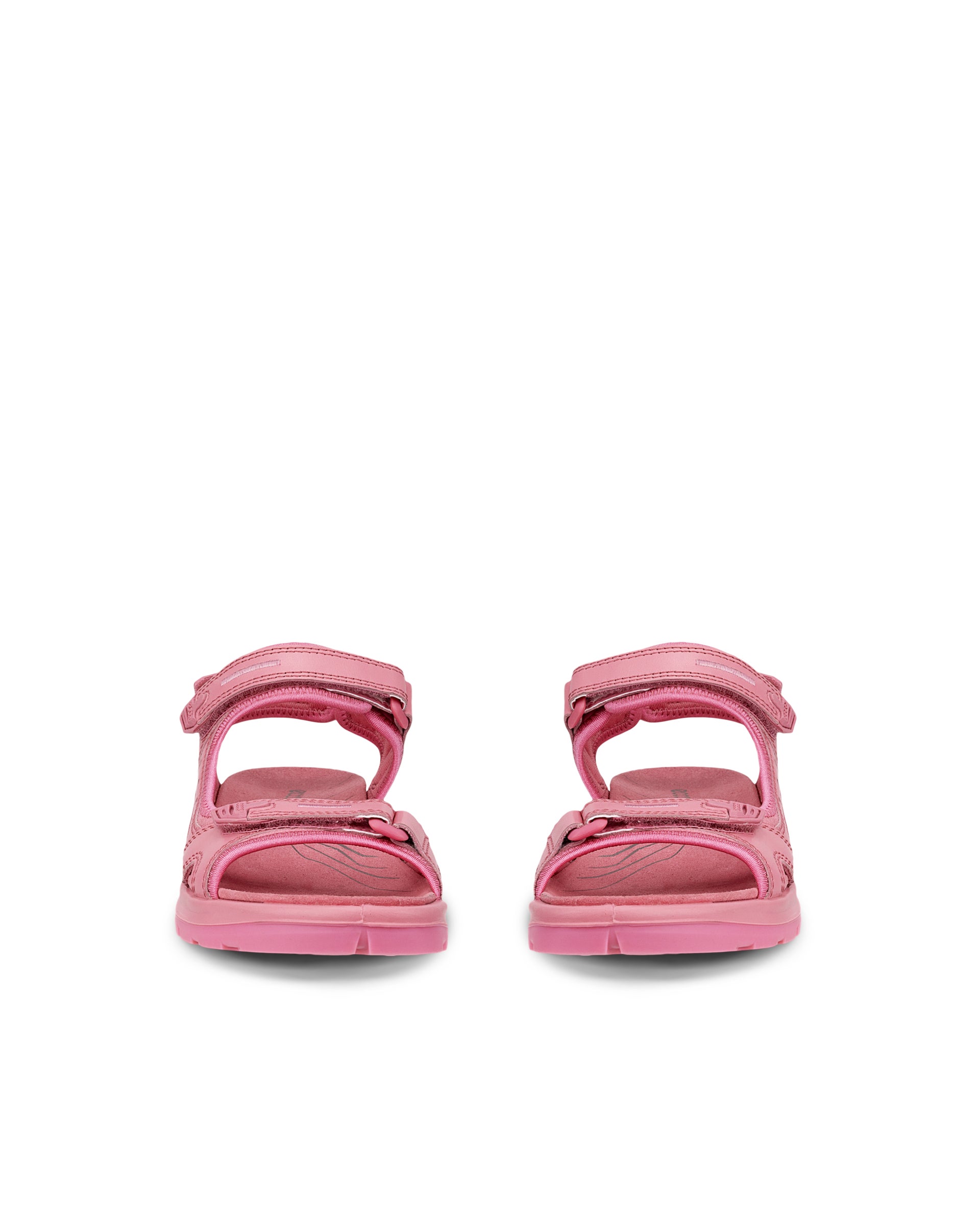ECCO Offroad ウィメンズ レザーハイキングサンダル - ピンク - Front pair