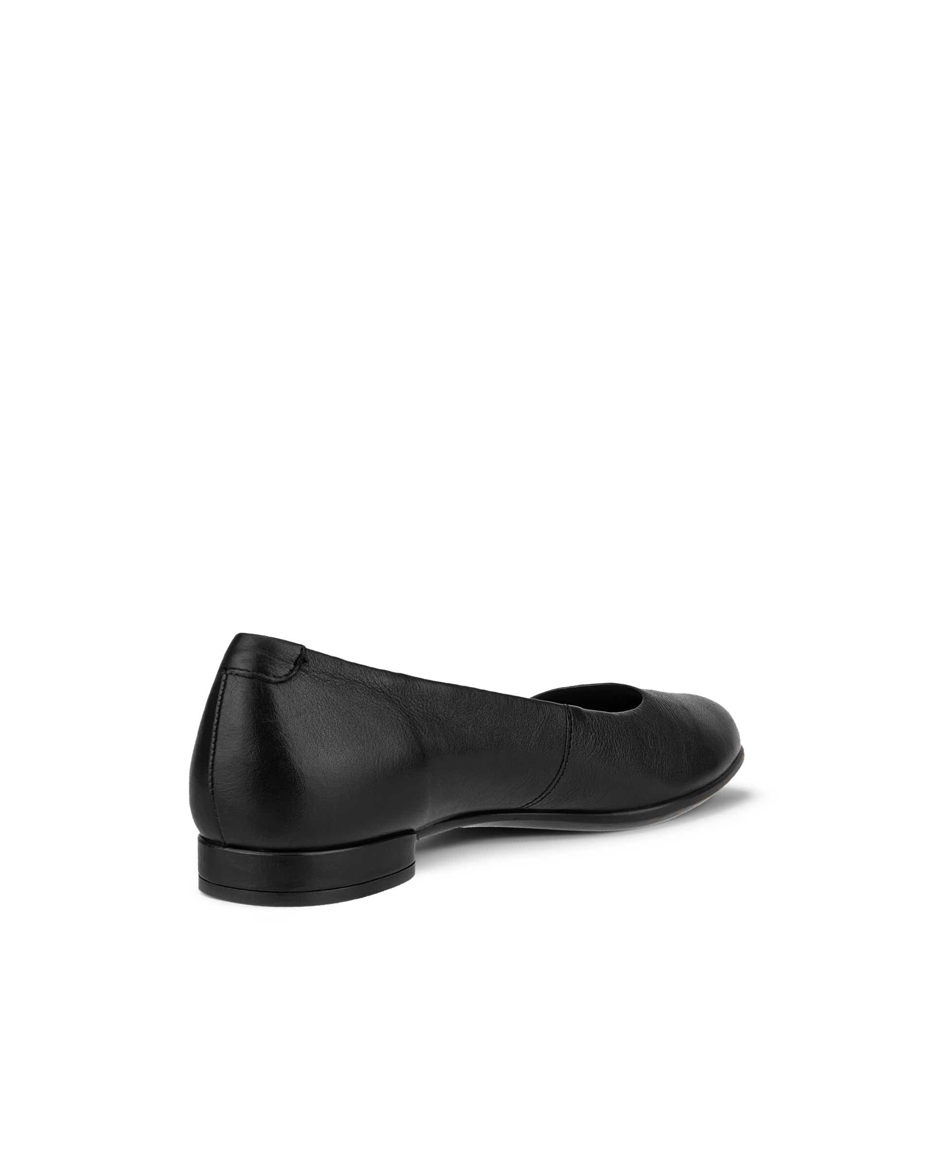 ECCO® Anine ballerines en cuir pour femme - Noir - Back