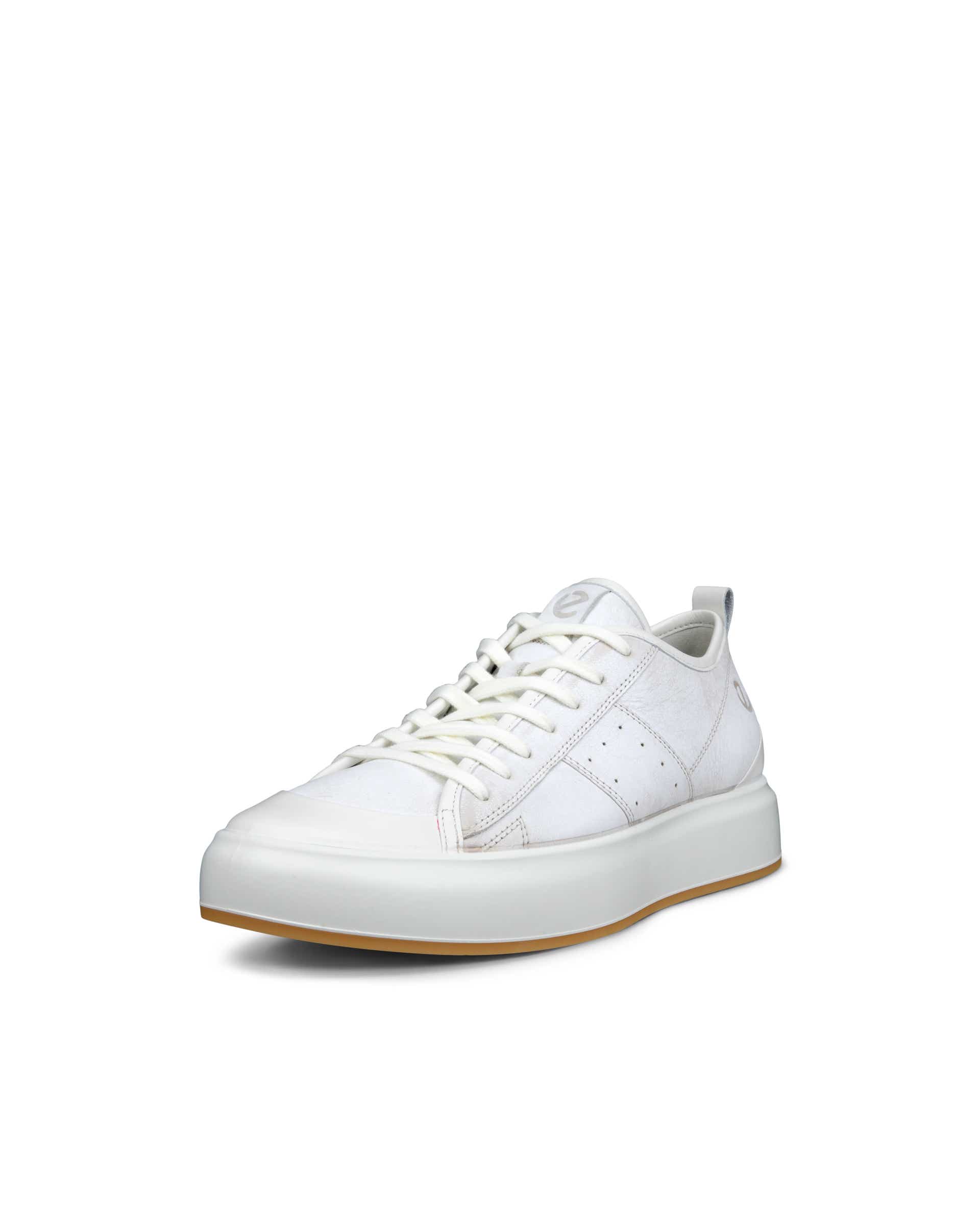 ECCO® Street Ace Heren leren sneaker - Grijs - Main