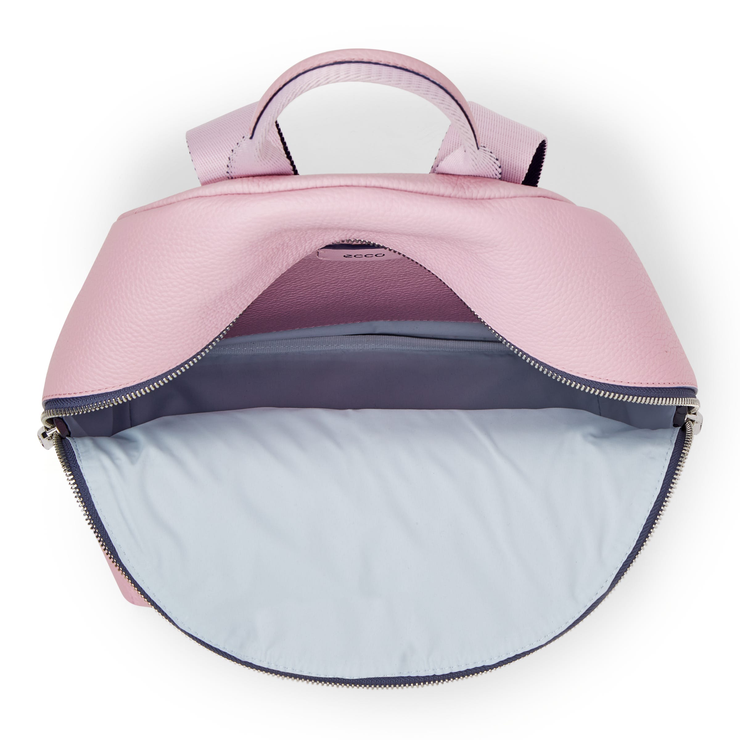 ECCO® Round Pack Small Leather Small Backpack - Pink - Birdeye
