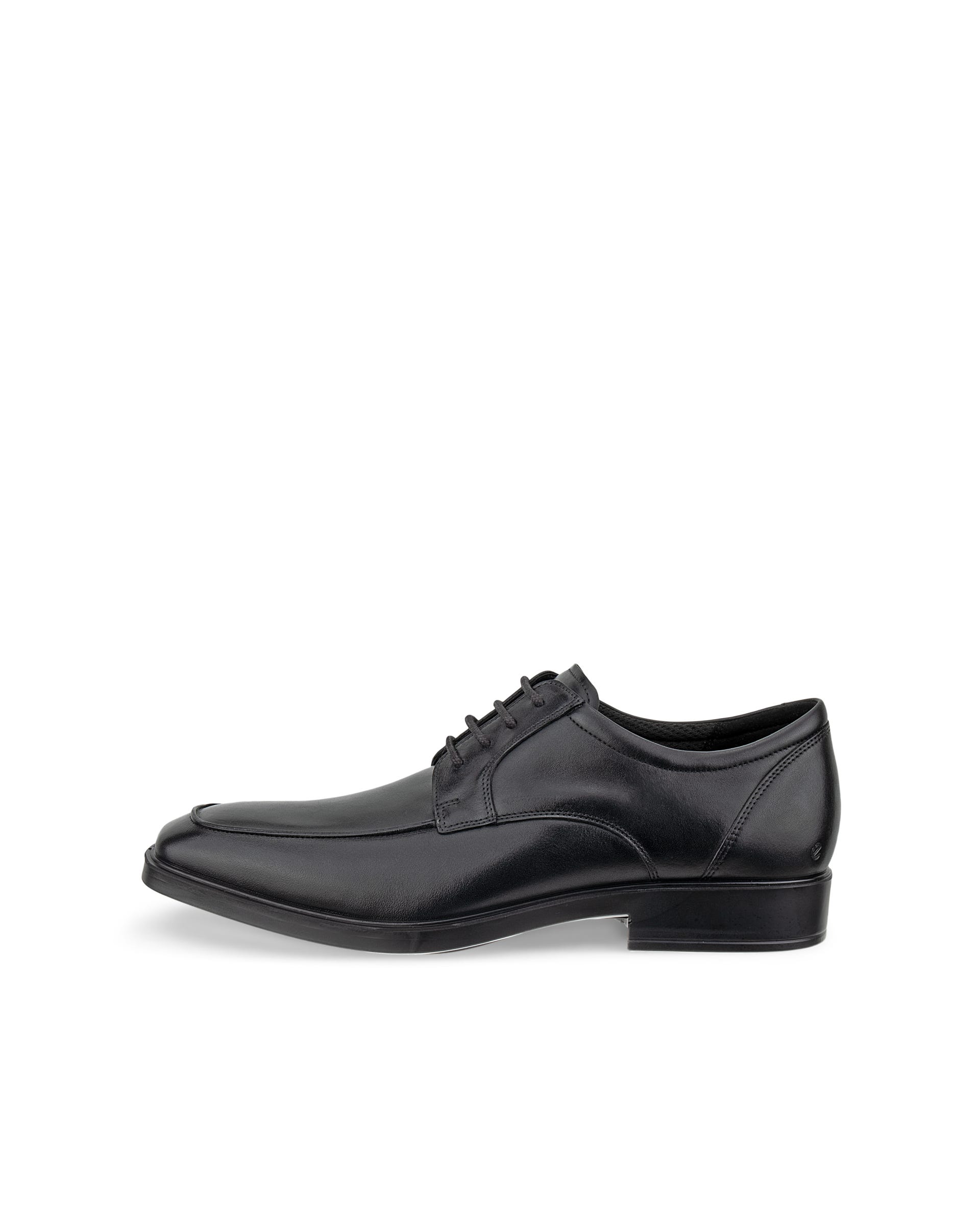 Men's ECCO® METROPOLE MILAN Leather Apron Derby Shoe - Black - Outside
