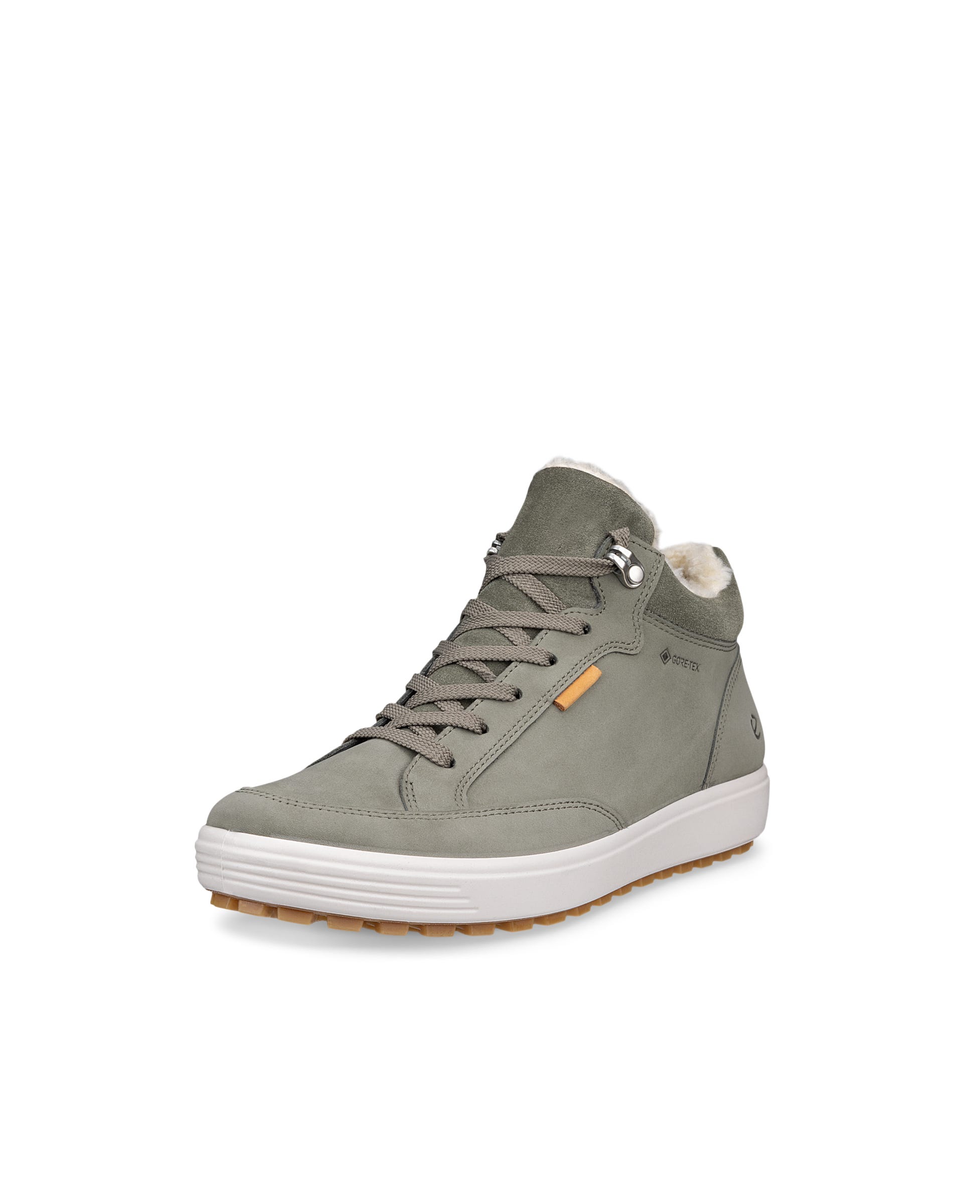 ECCO® SOFT 7 TRED bottes mi-hautes en nubuck Gore-Tex pour femme - Vert - Outside