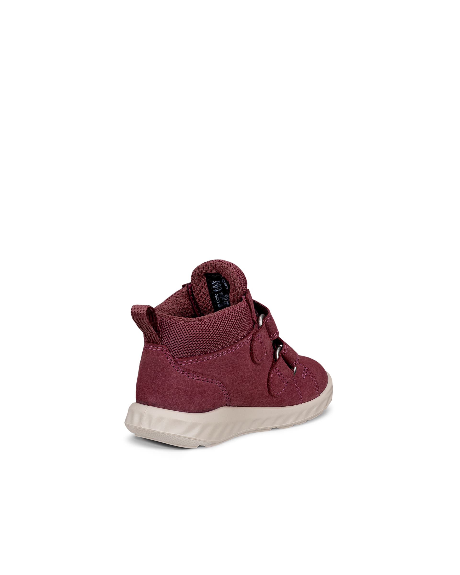Dziecięce nubukowe buty sportowe na rzepy ECCO® SP.1 LITE INFANT - Różowy - Back