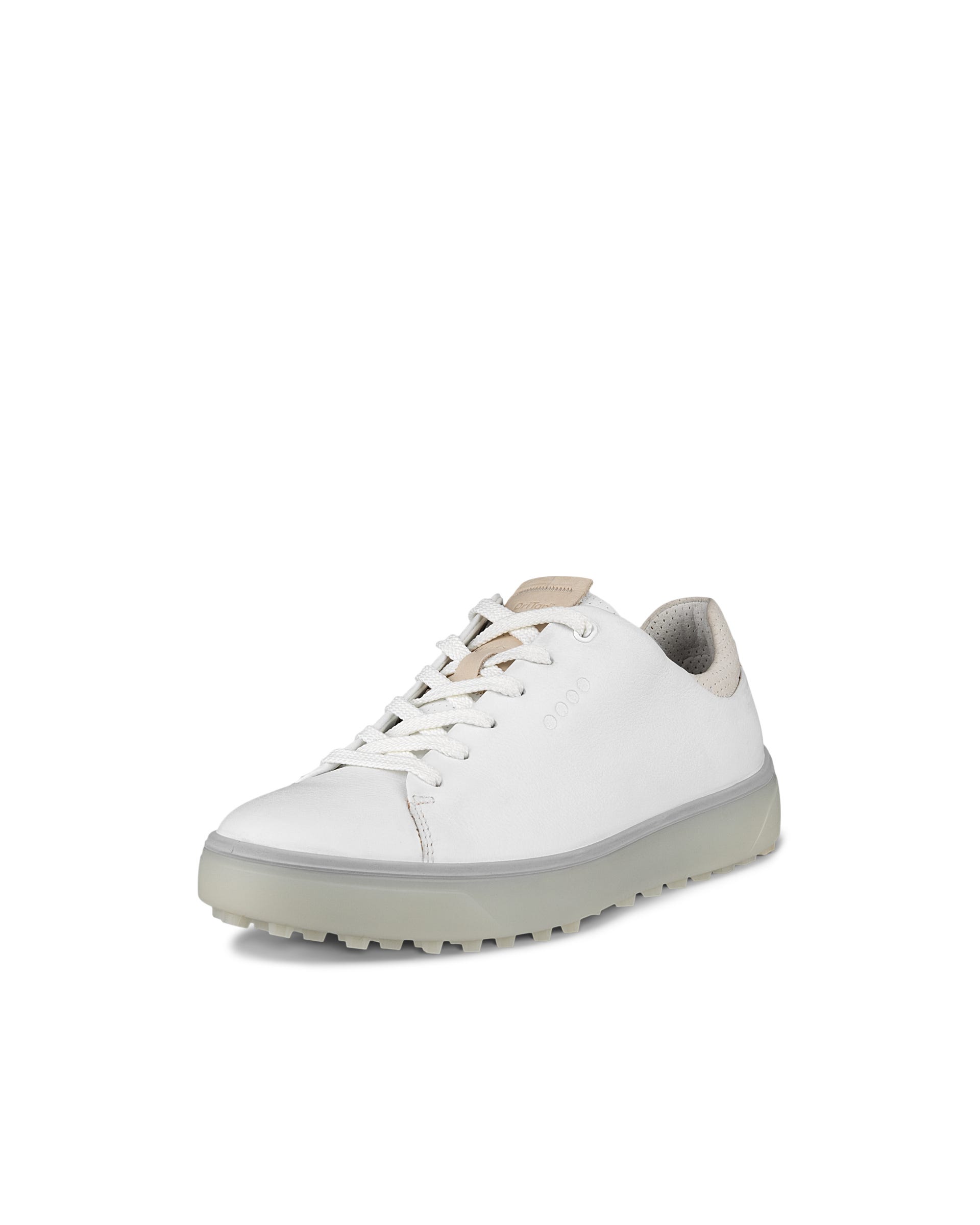 【美品】エコー golf tray レザーゴルフシューズ スパイクレス シルバー Women's ECCO® Golf Tray Leather Golf Shoe | White