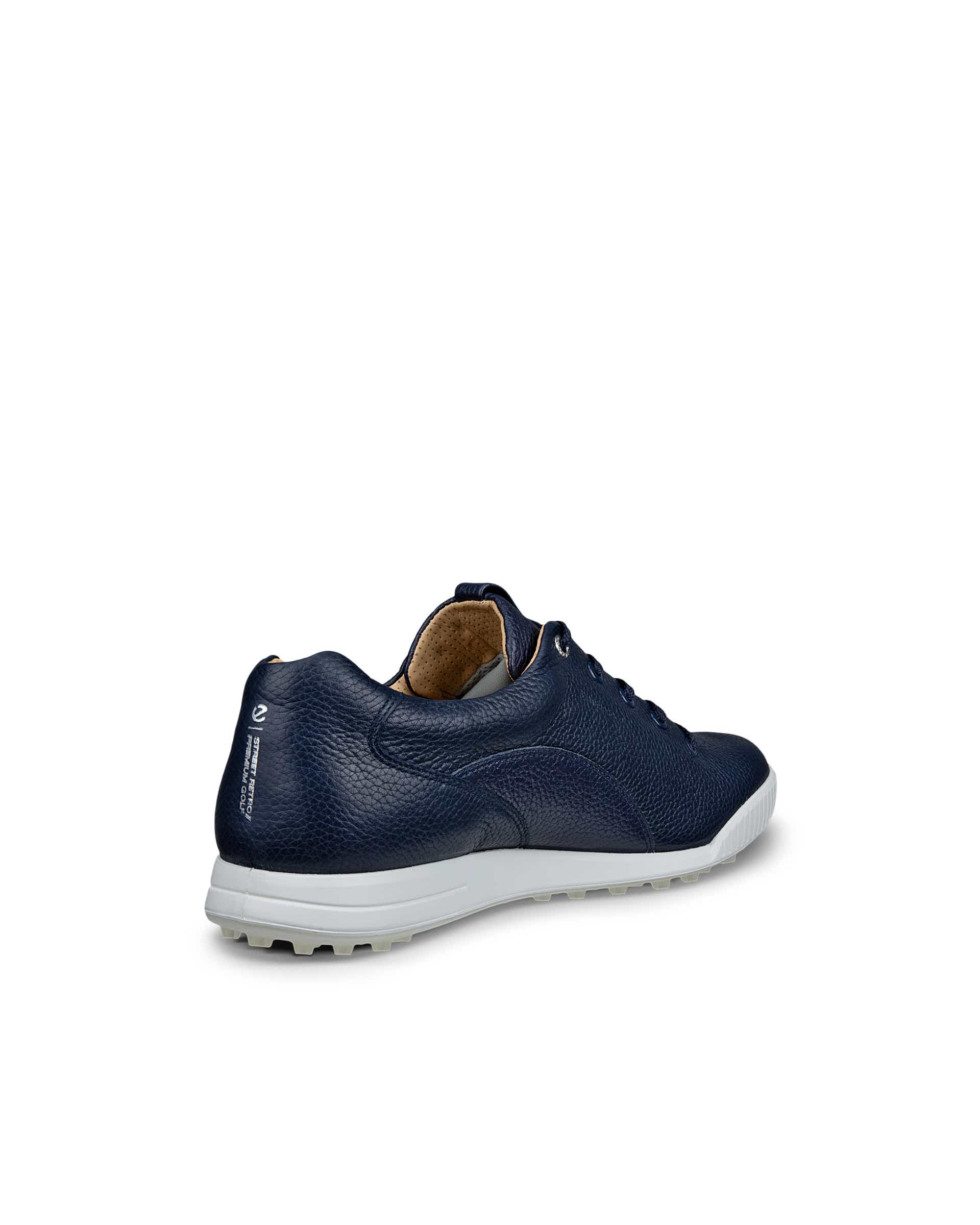 ECCO Golf Street Retro Hybrid Men メンズ レザーウォータープルーフゴルフシューズ - ブルー - Back