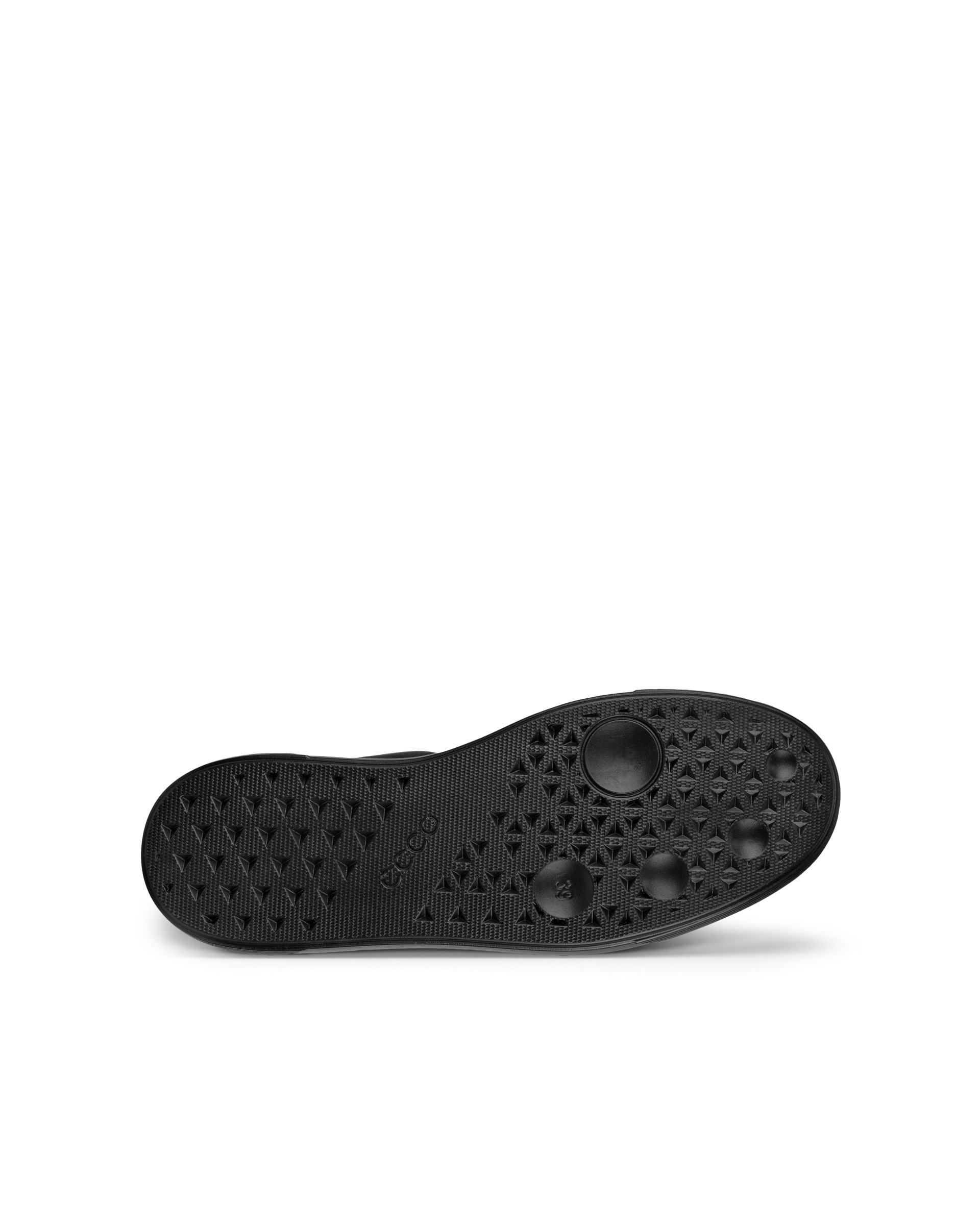 Women's ECCO® Street Platform Leather Platform Sneaker - Black - Sole