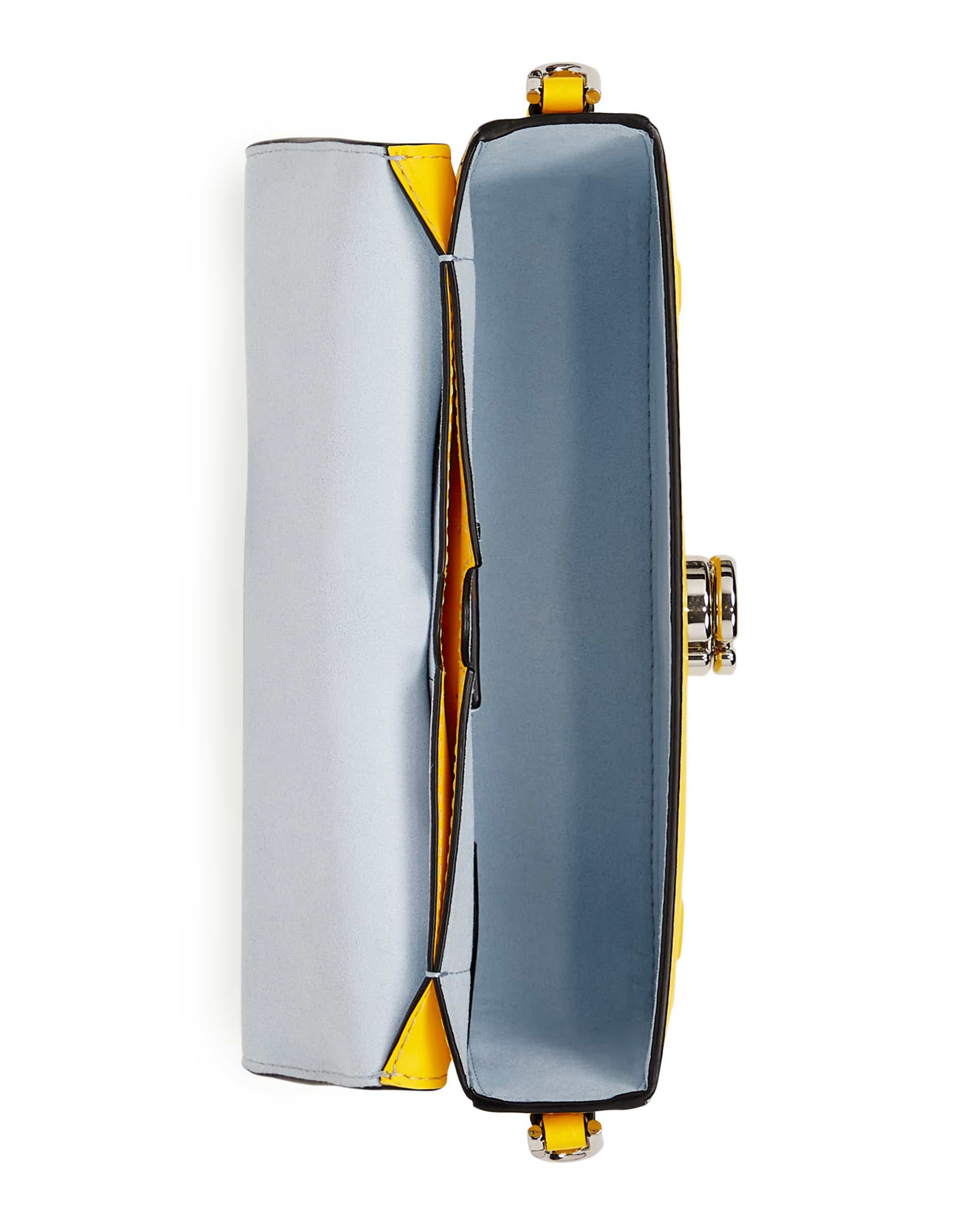 ECCO Pinch Lock Wave レザークロスボディバッグ - イエロー - Birdeye