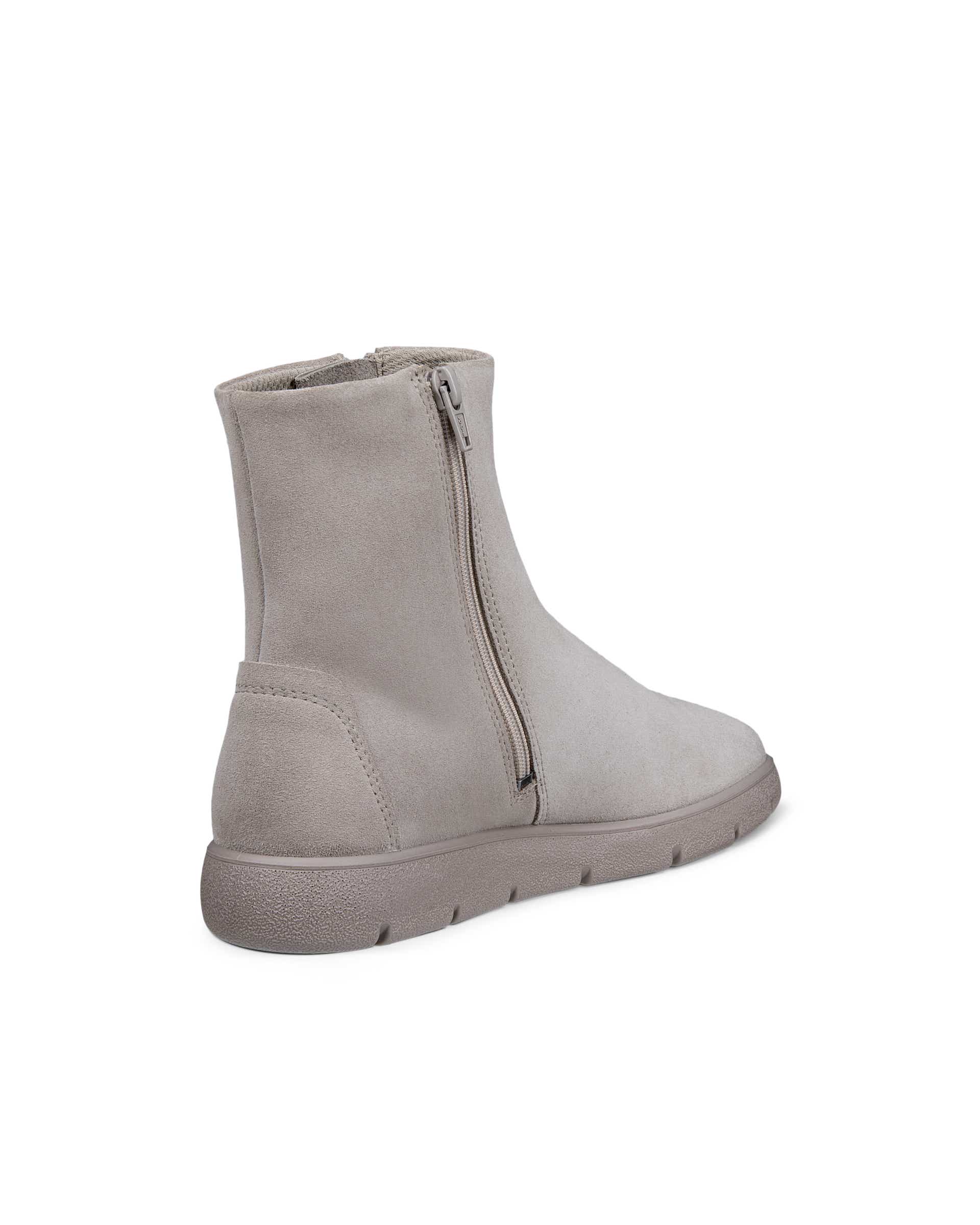 ECCO® BELLA 2 Damen Bootie aus Veloursleder mit Reißverschluss - Grau - Back