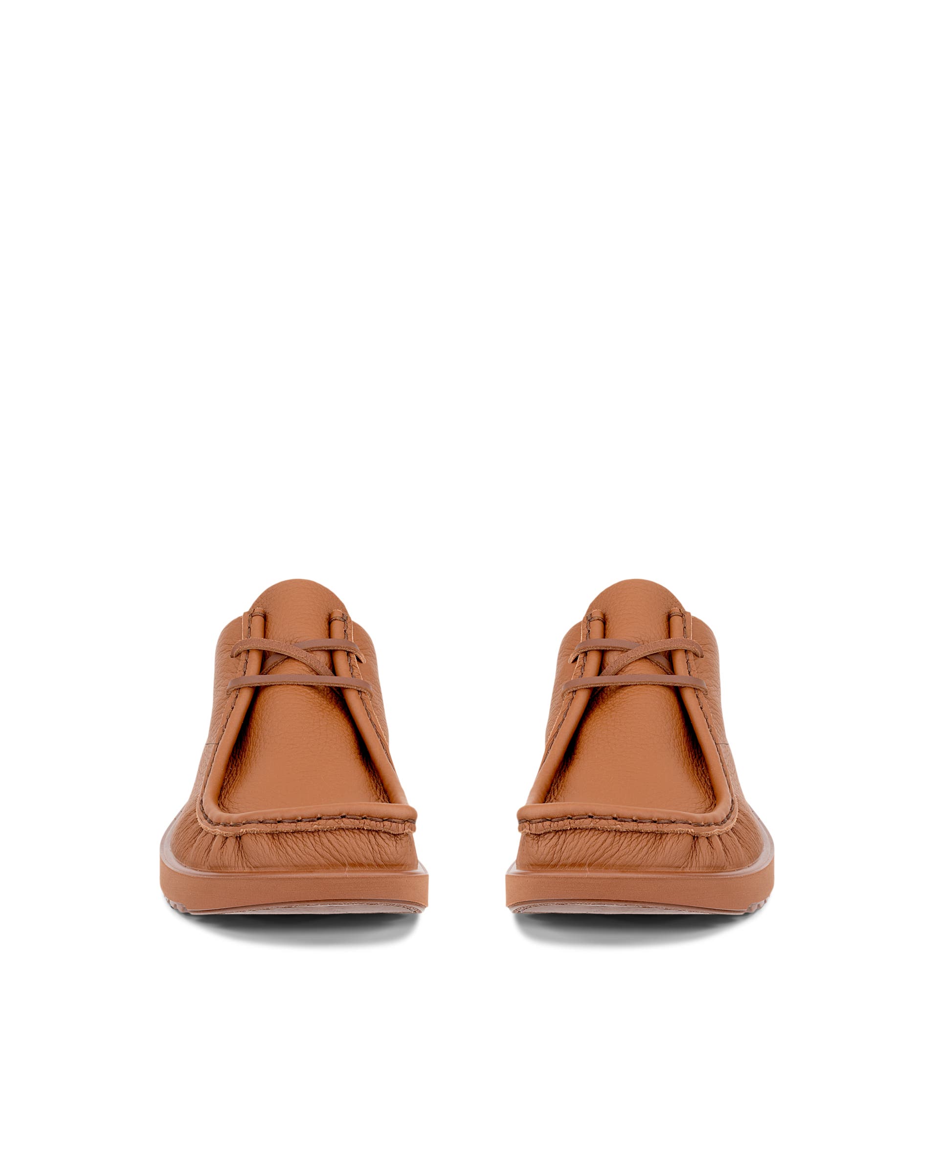ECCO® JOKE lædersko med snørebånd til herrer - Brun - Front pair