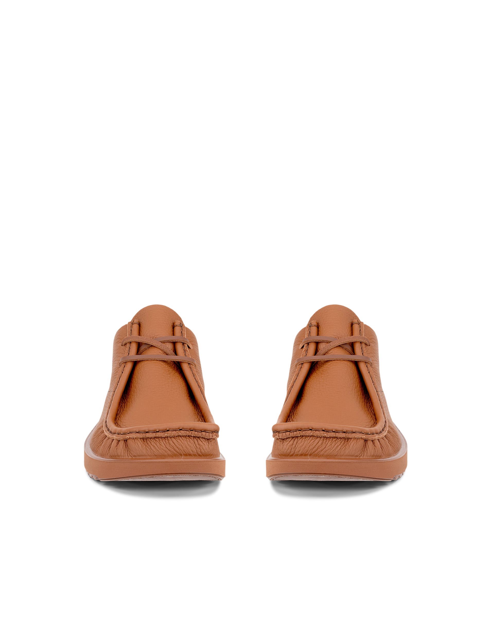 ECCO® JOKE lædersko med snørebånd til herrer - Brun - Front pair