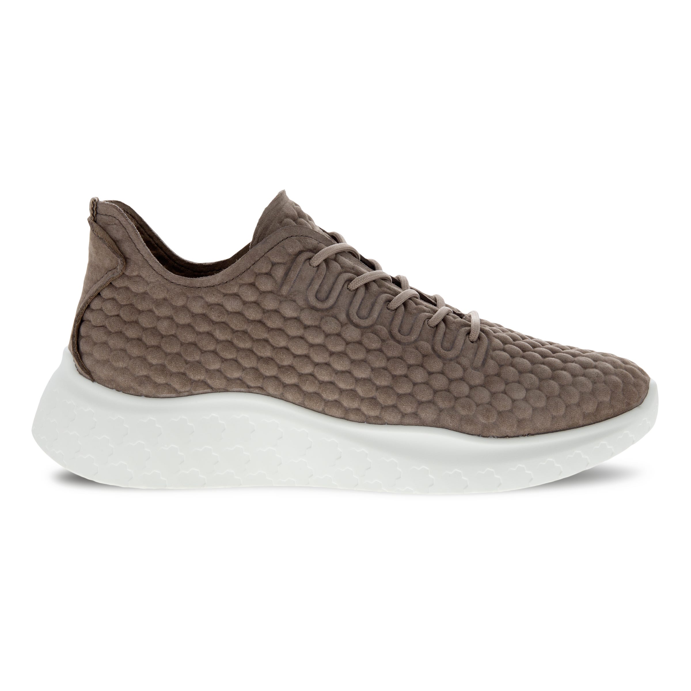 Women's ECCO® Therap Nubuck Sneaker - Grey - Outside
