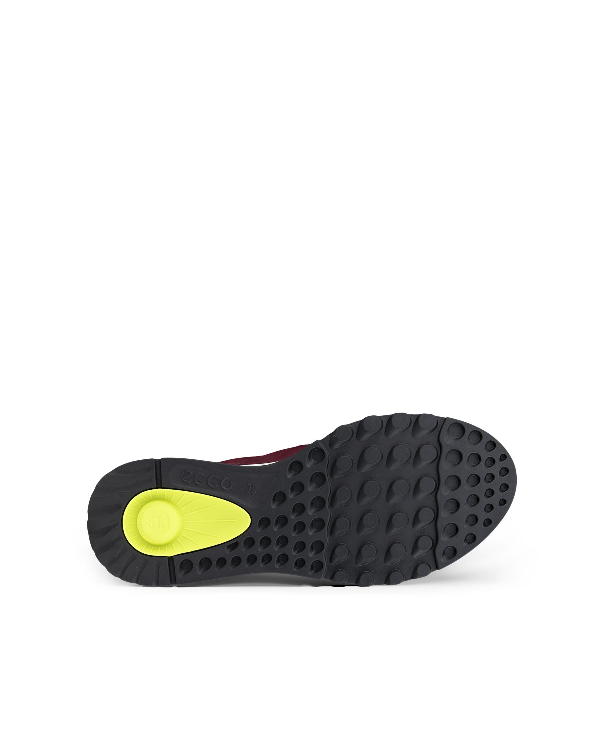 ECCO® EXOSTRIDE Damen Sneaker aus Nubukleder - Rot - Sole