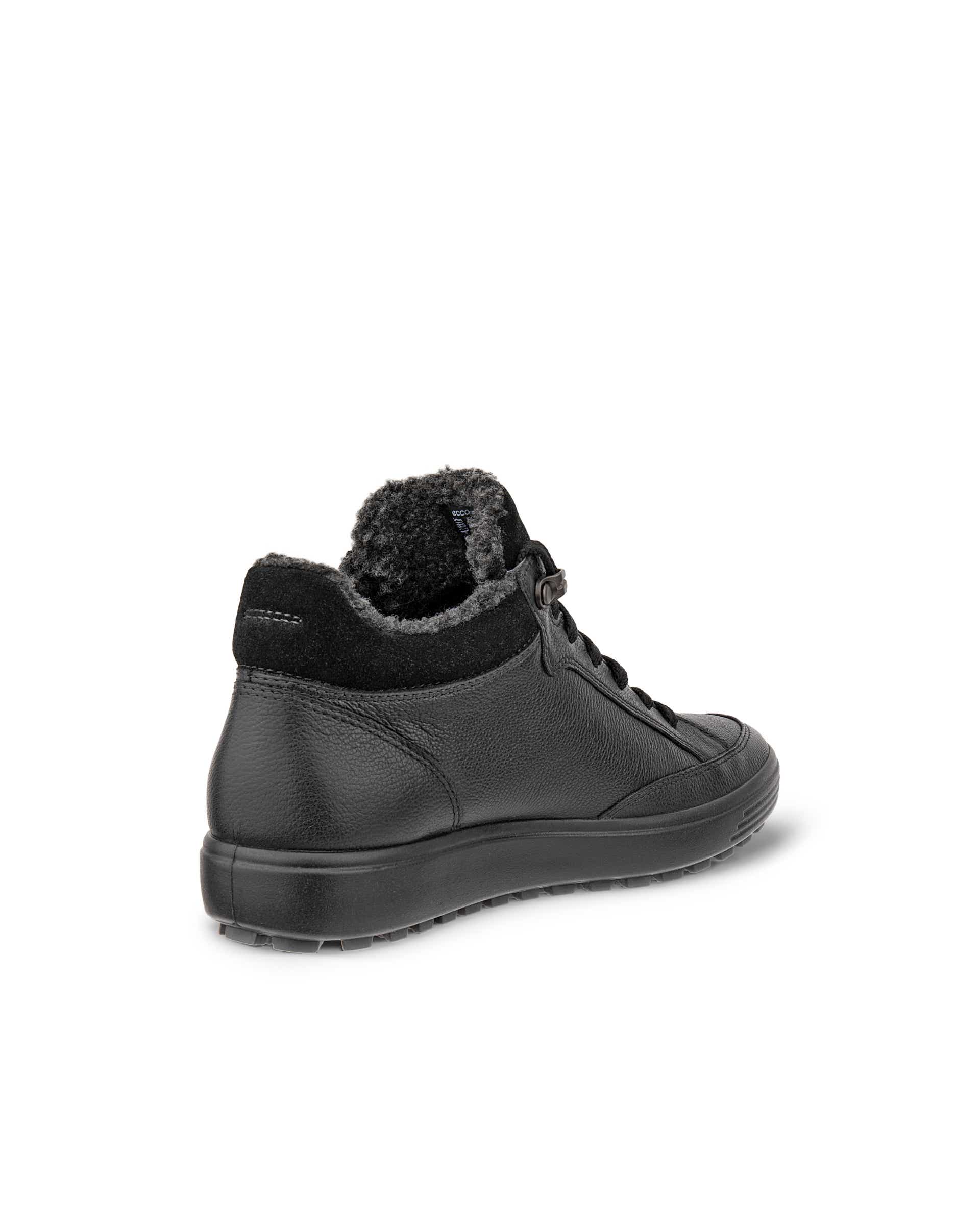 Women's ECCO® Soft 7 Tred Nubuck Gore-Tex Mid-Cut Boot - Black - Back