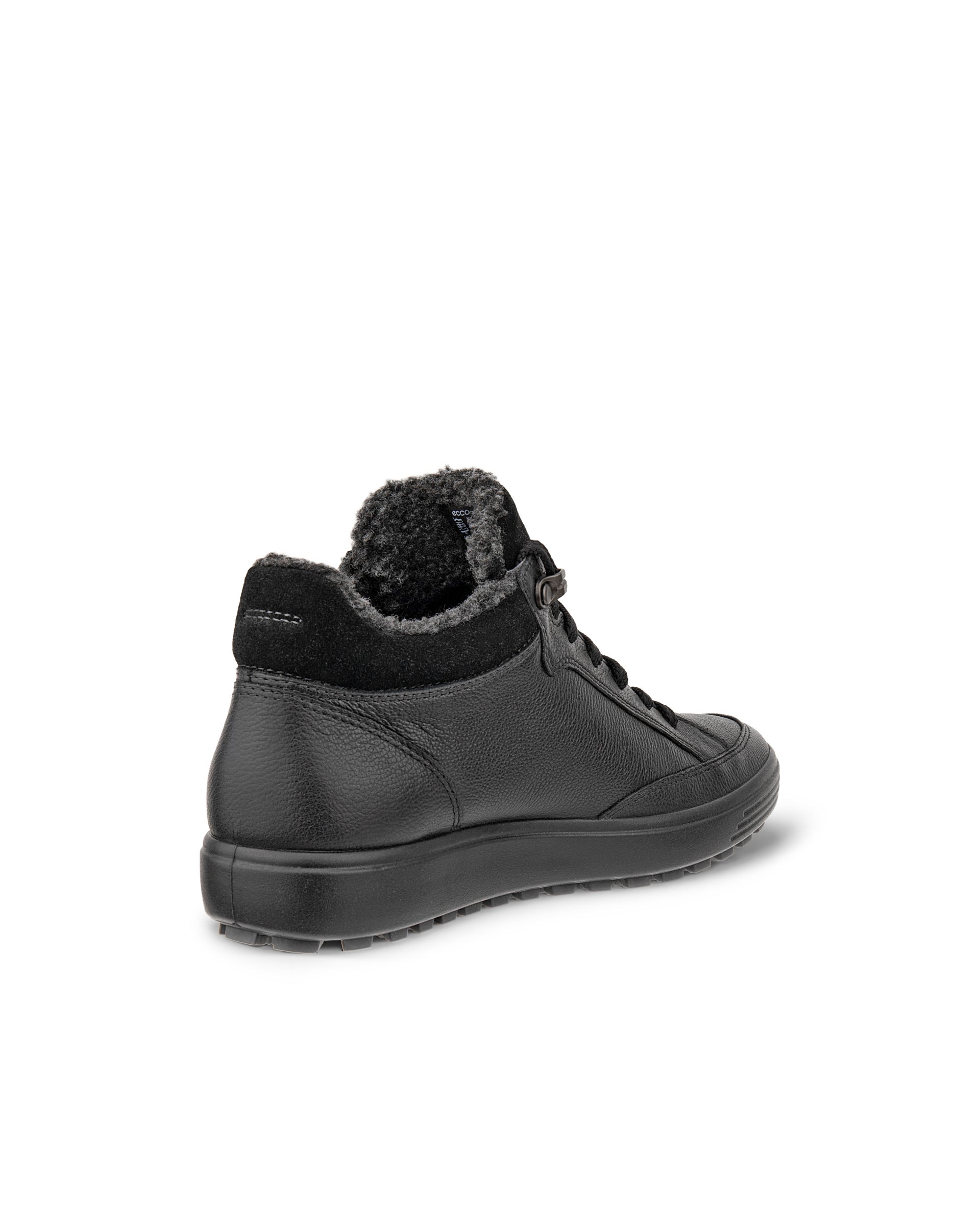 Women's ECCO® Soft 7 Tred Nubuck Gore-Tex Mid-Cut Boot - Black - Back