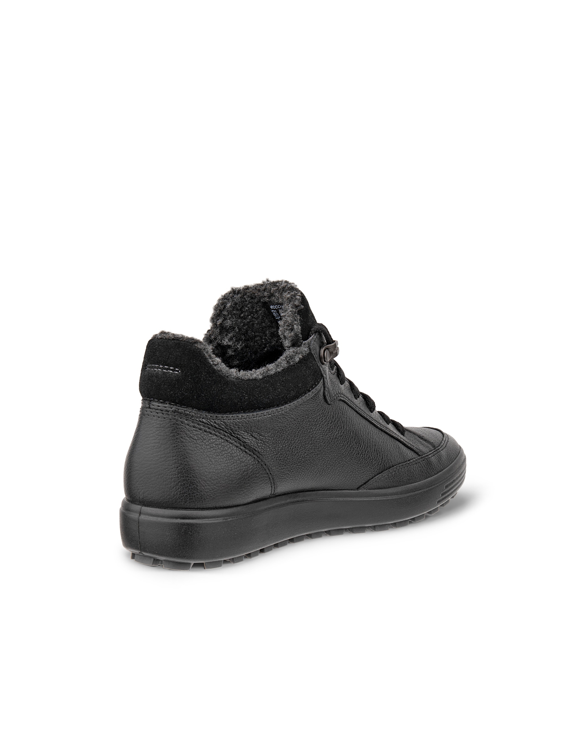 Women's ECCO® Soft 7 Tred Nubuck Gore-Tex Mid-Cut Boot - Black - Back