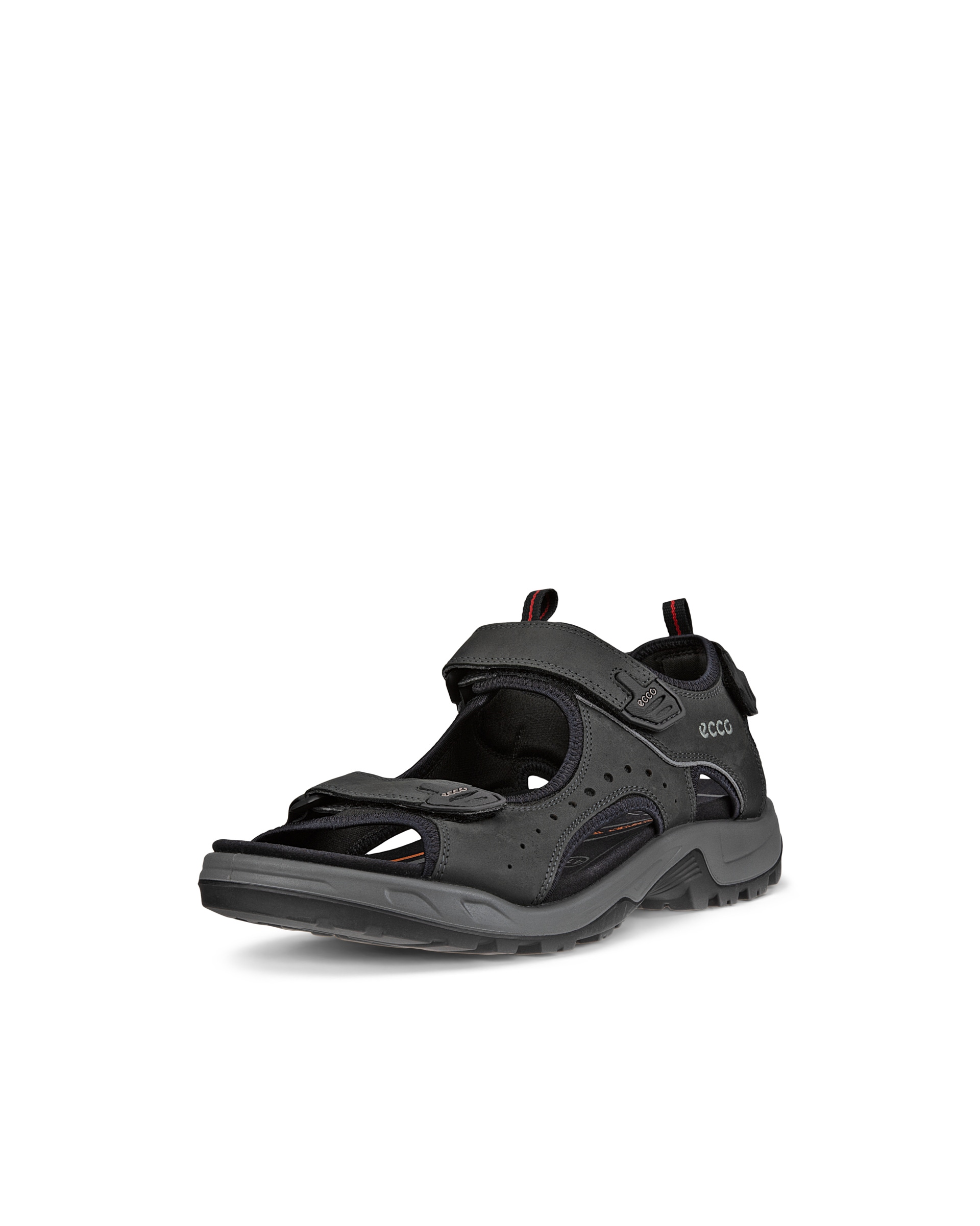 ECCO® Offroad sandale de marche en nubuck pour homme - Noir - Main