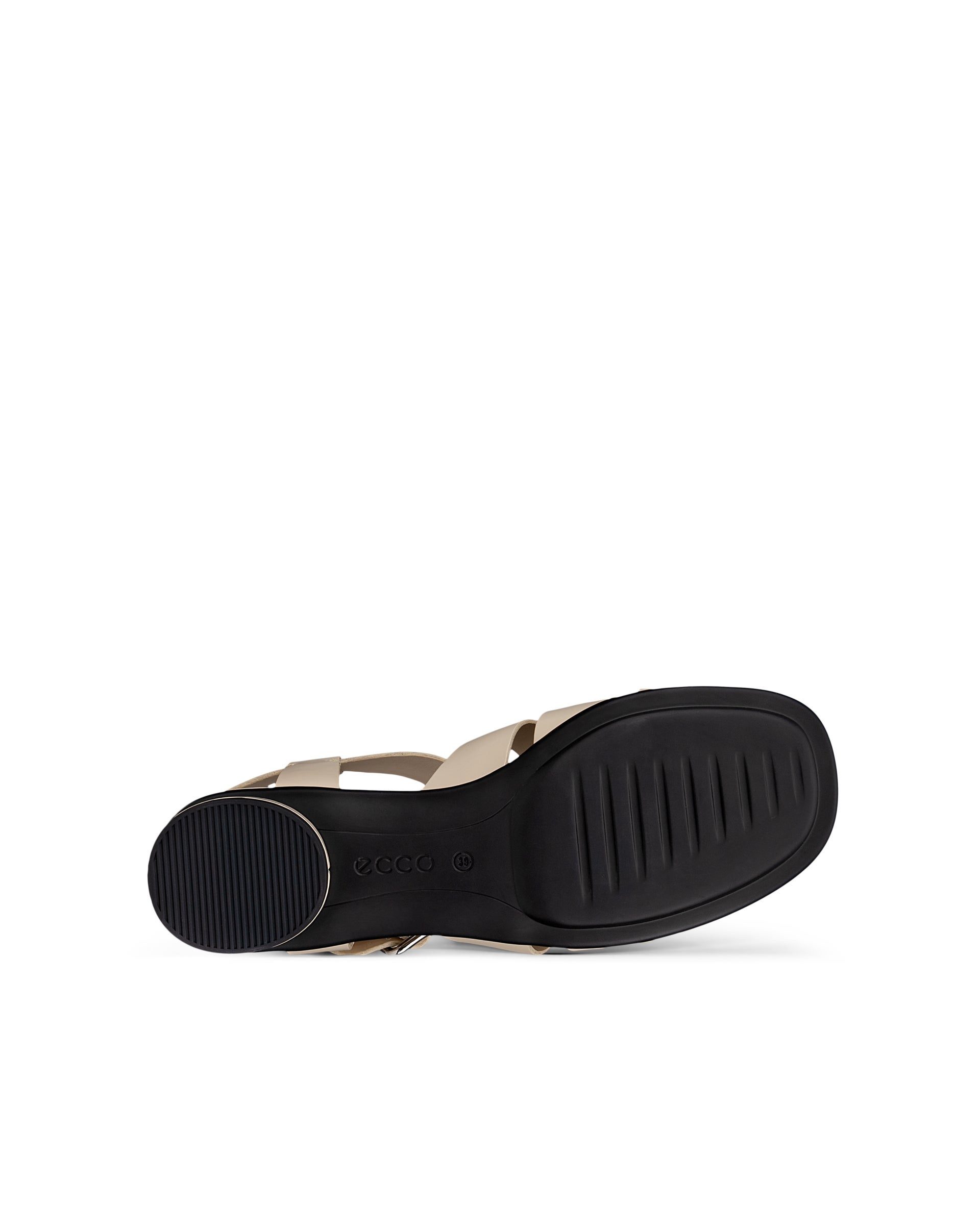 Women's ECCO® Sculpted Alba 25 Leather Fisherman Heel Sandal - Beige - Sole