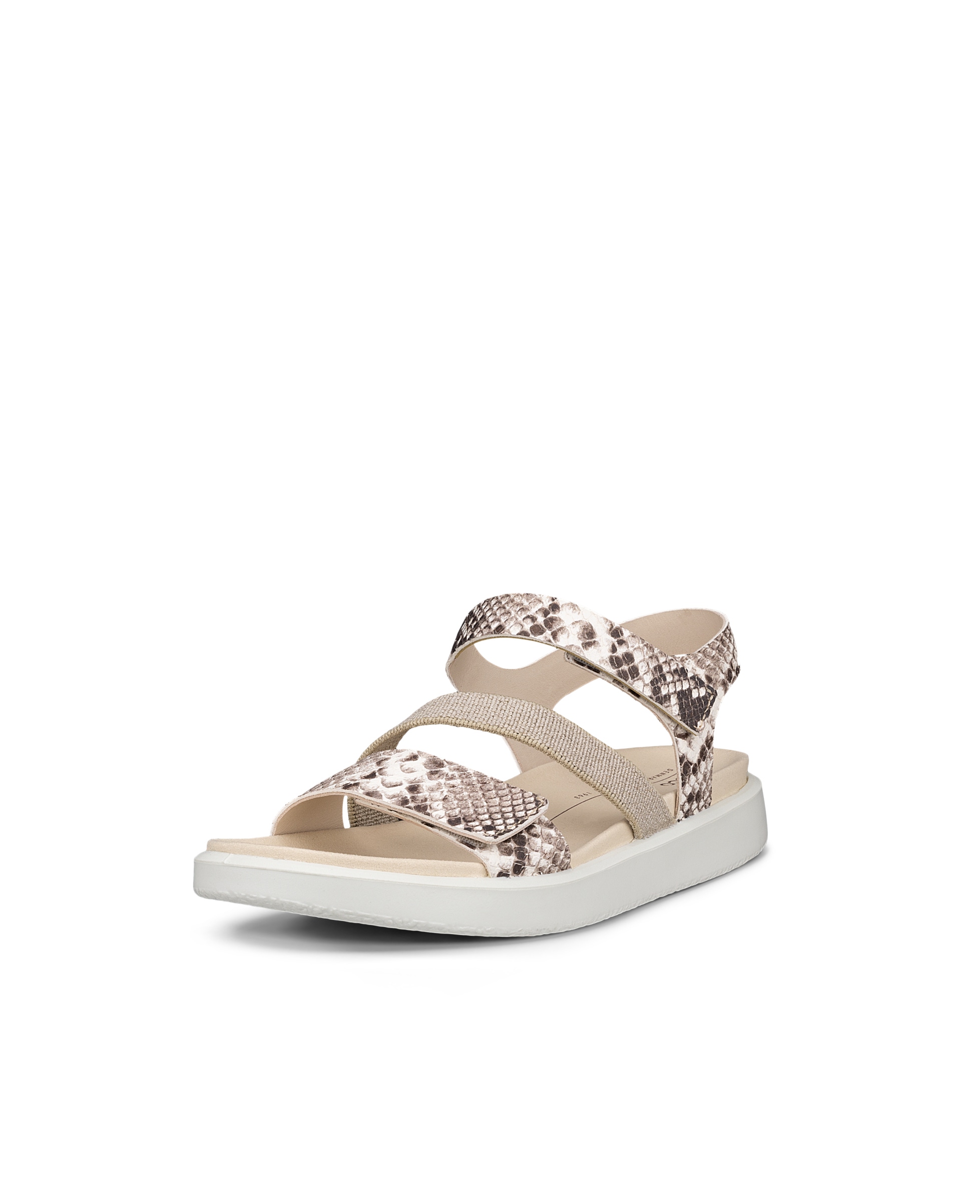 Sandalias planas de piel ECCO® Flowt para mujer - Beige - Main