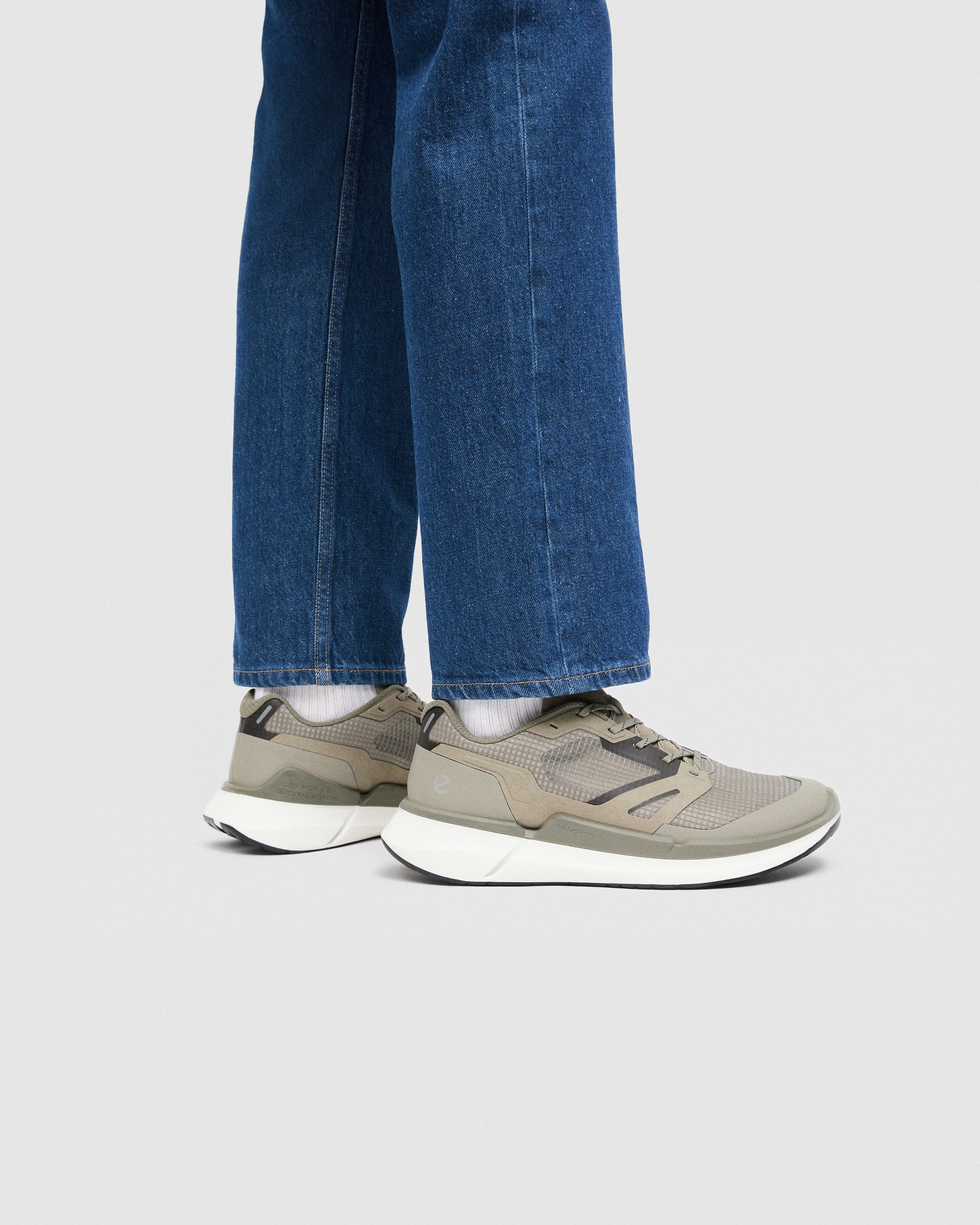 Men's ECCO® BIOM 2.2 Textile Trainer - Green - Lifestyle image-1