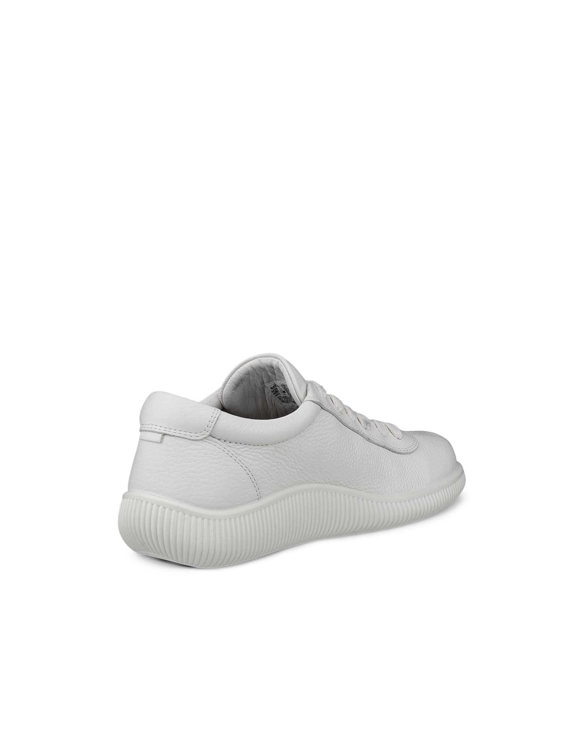Women's ECCO® Soft Zero Leather Sneaker - White - Back