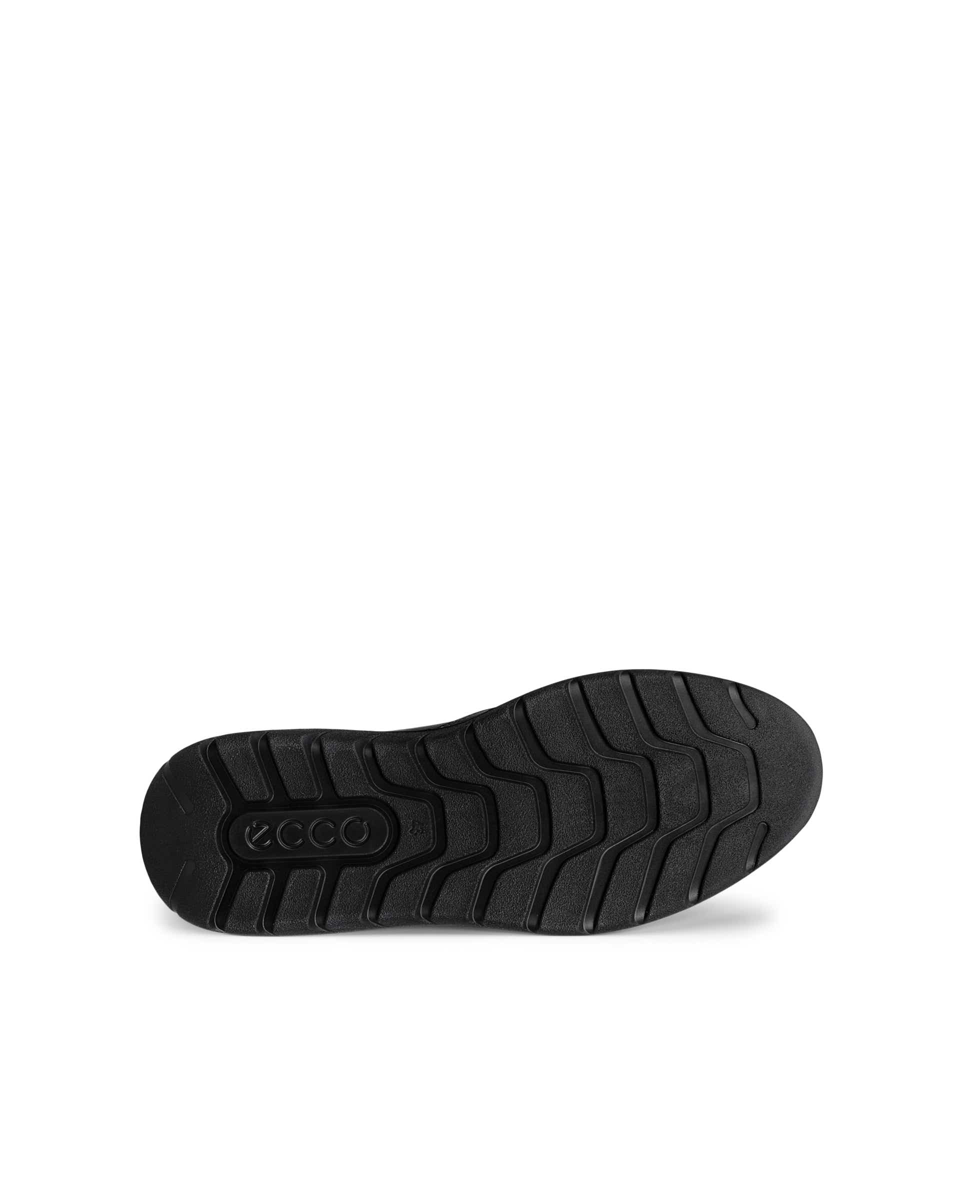 Men's ECCO® CITY STRIDE Leather Trainer - Black - Sole