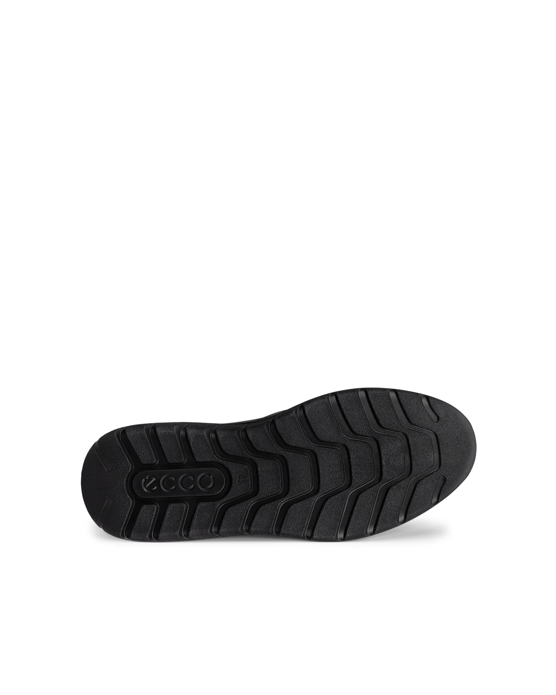 Men's ECCO® CITY STRIDE Leather Trainer - Black - Sole
