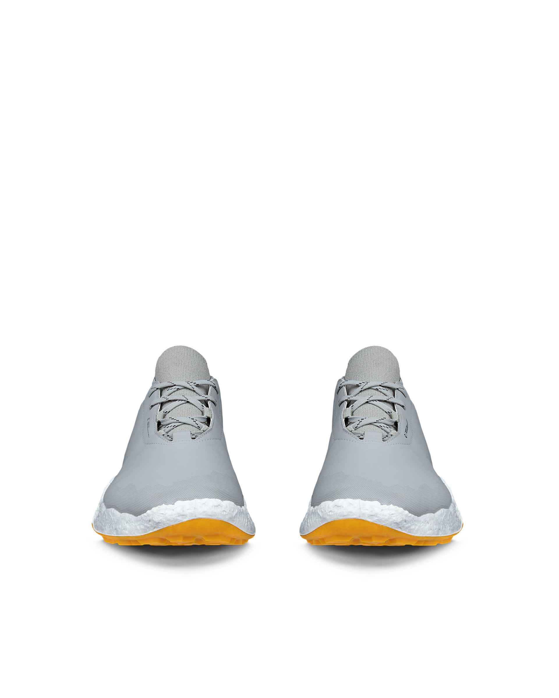 Men's ECCO® GOLF BIOM H5 Leather Waterproof Golf Shoe - Grey - Front pair