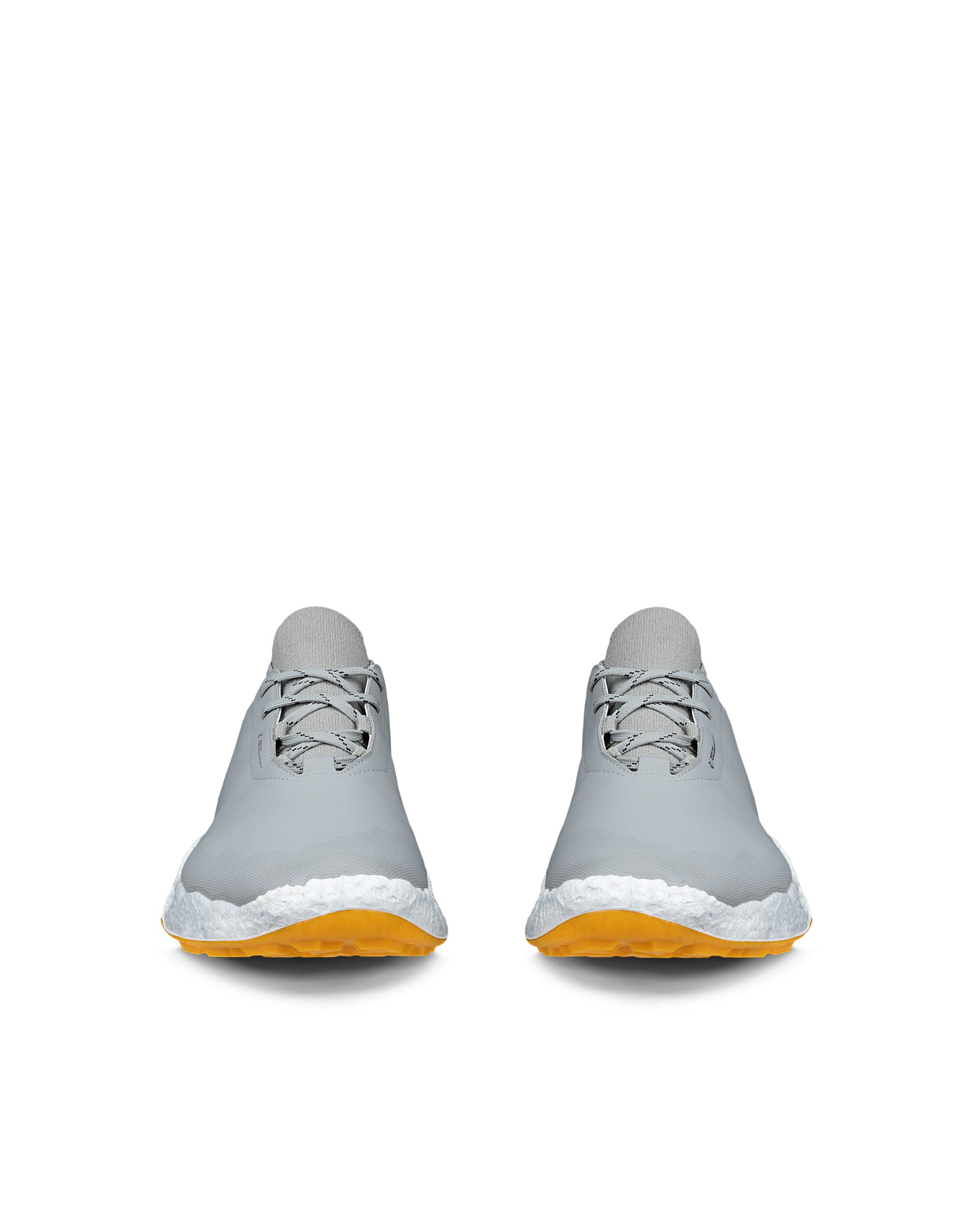 Men's ECCO® GOLF BIOM H5 Leather Waterproof Golf Shoe - Grey - Front pair