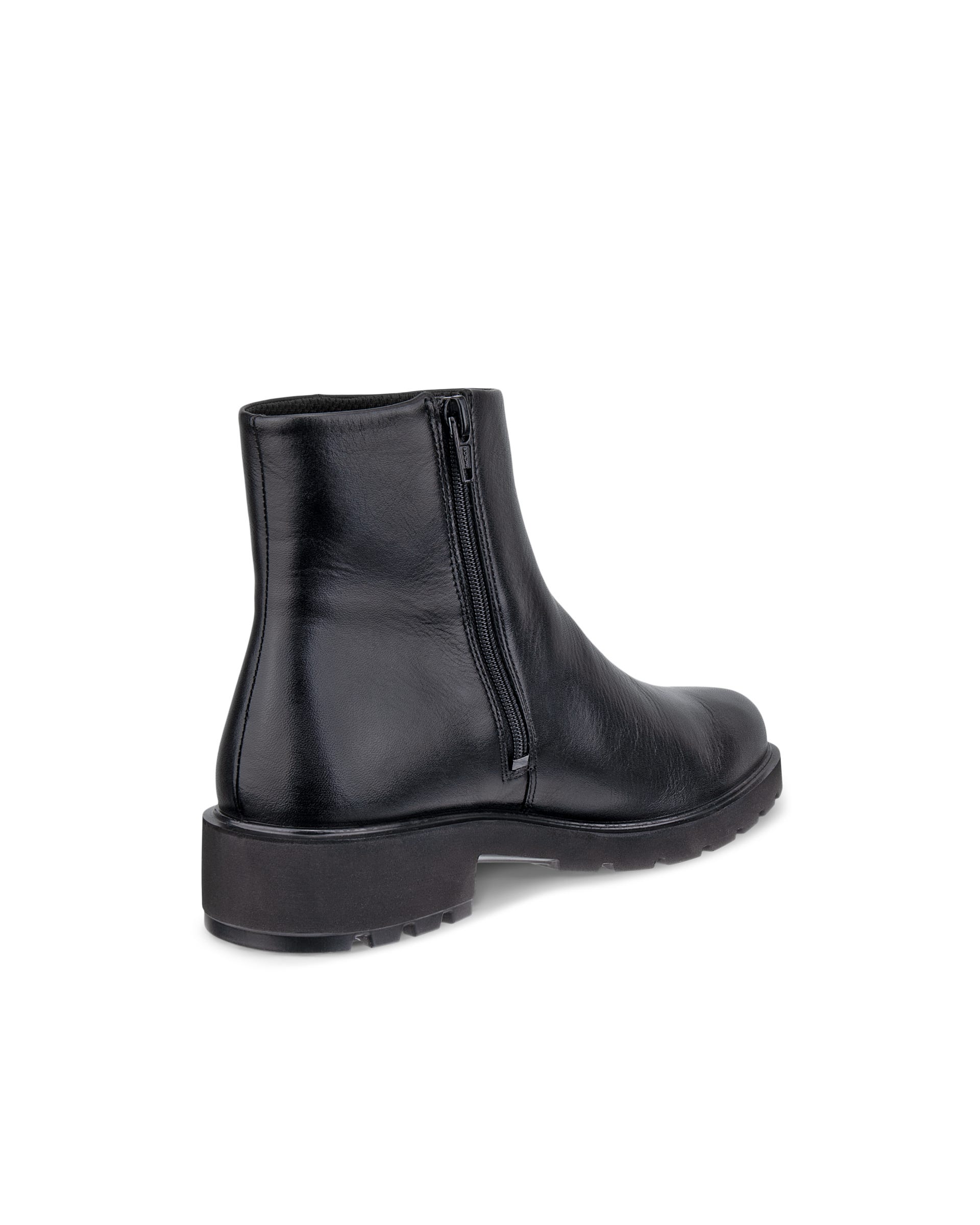 Women's ECCO® METROPOLE VIENNA Leather Mid-Cut Boot - Black - Outside