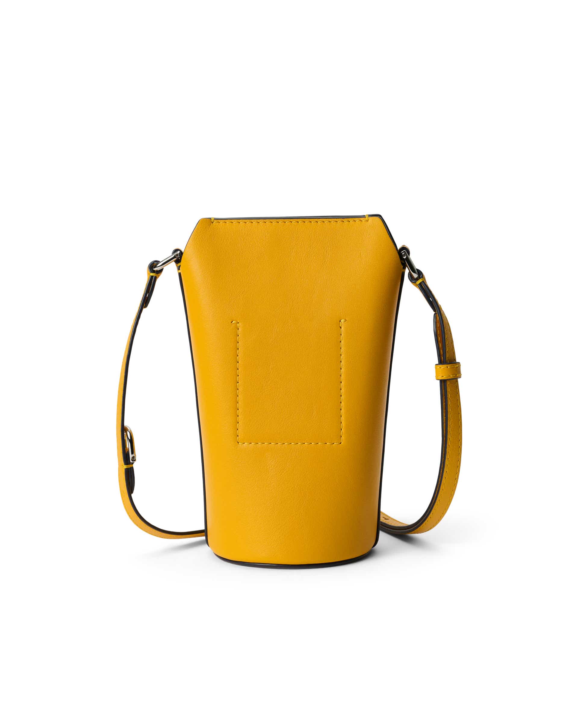 ECCO® Pot Leather Crossbody Bag - Yellow - Back