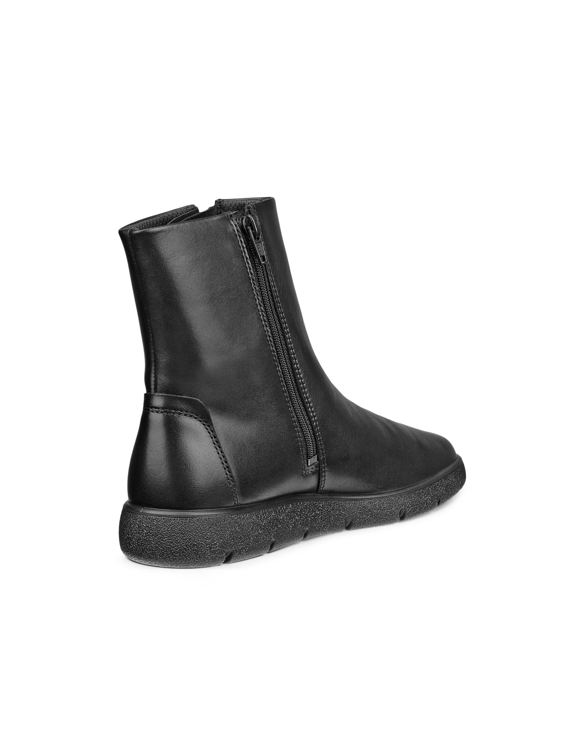 ECCO® BELLA 2 ādas zābaciņi ar rāvējslēdzēju sievietēm - Melns - Outside