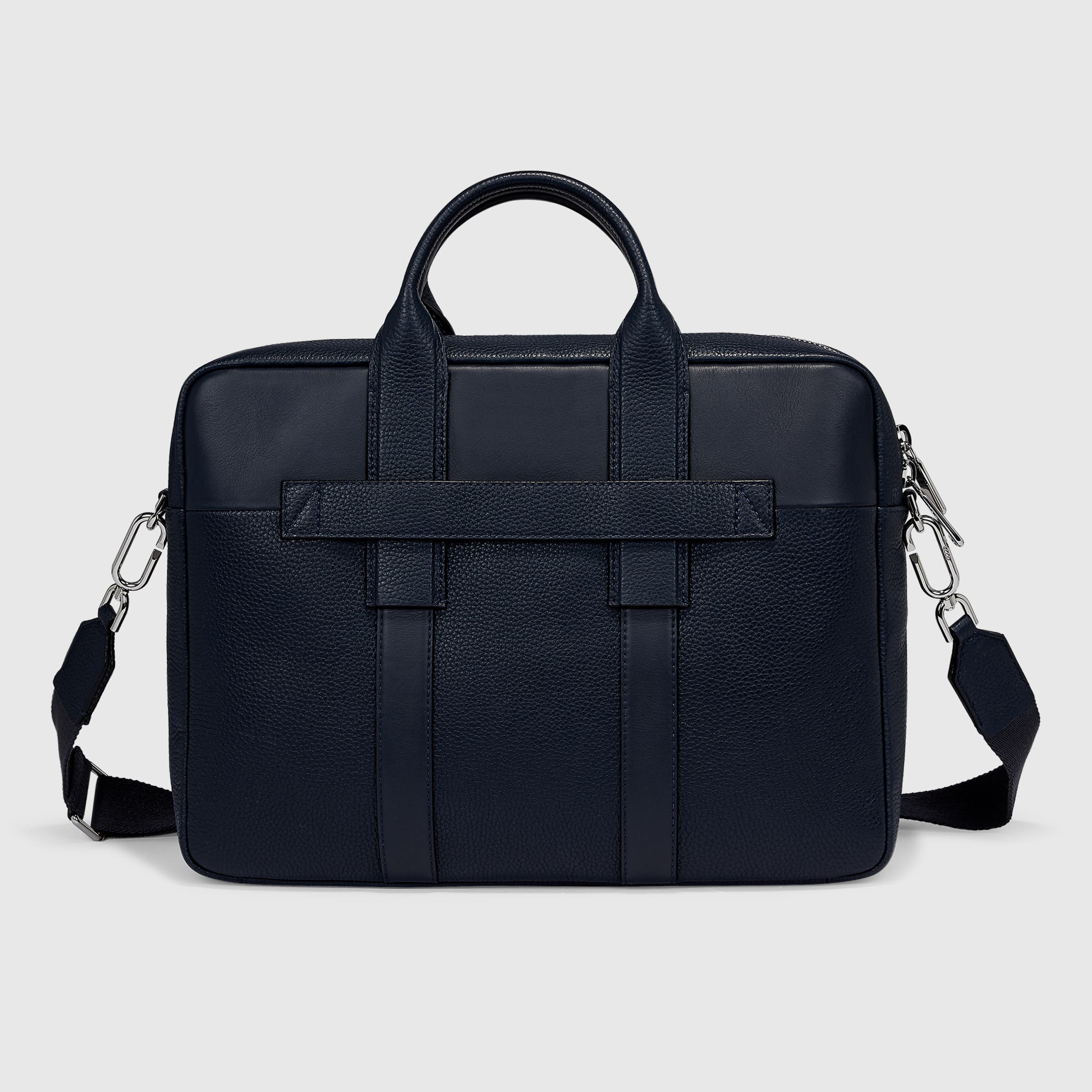 ECCO TEXTUREBLOCK LAPTOP BAG - Blue - Back