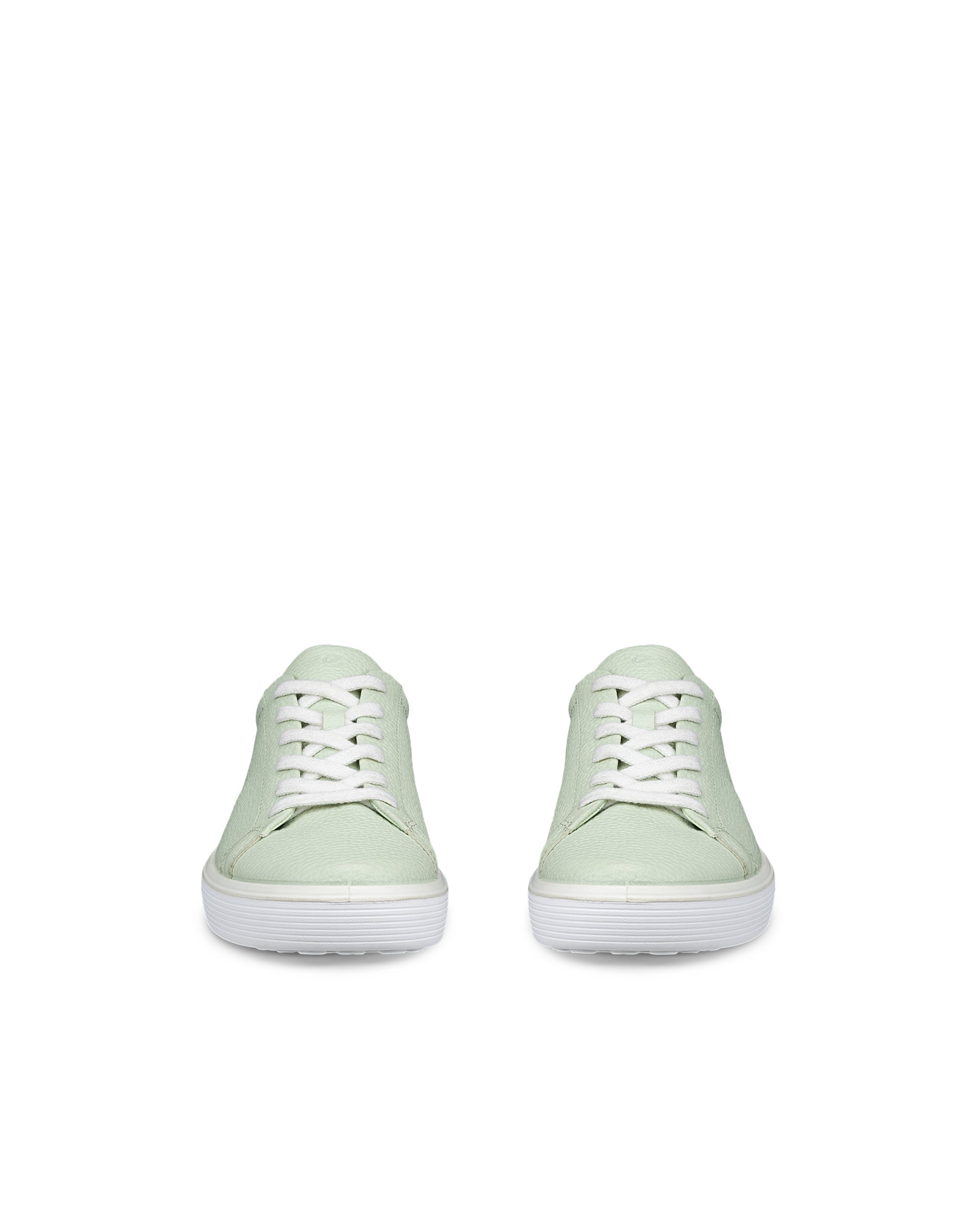 ECCO SOFT 60 WOMENS SNEAKER  ウィメンズ レザースニーカー - グリーン - Front pair