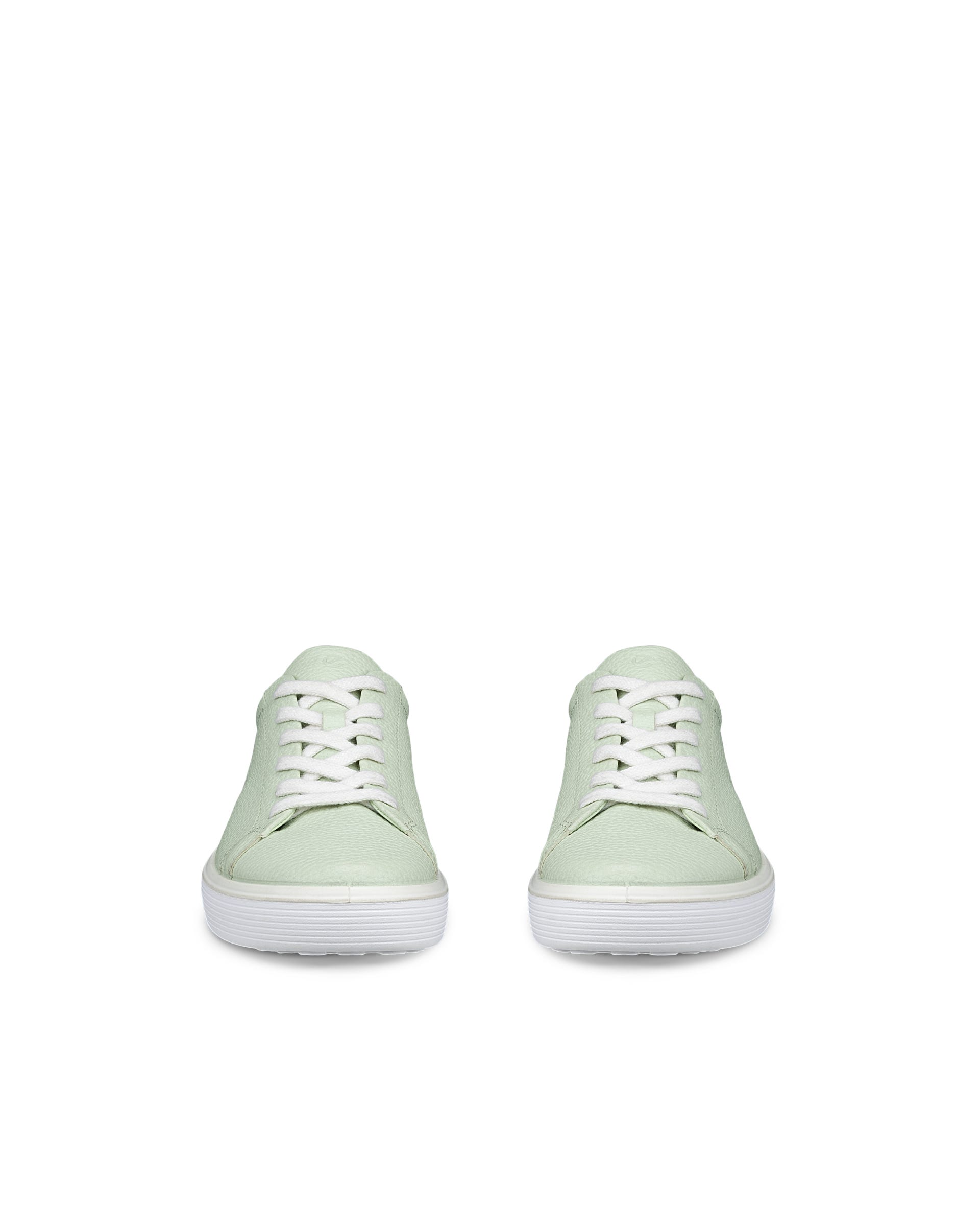 Women's ECCO® Soft 60 Leather Sneaker - Green - Front pair