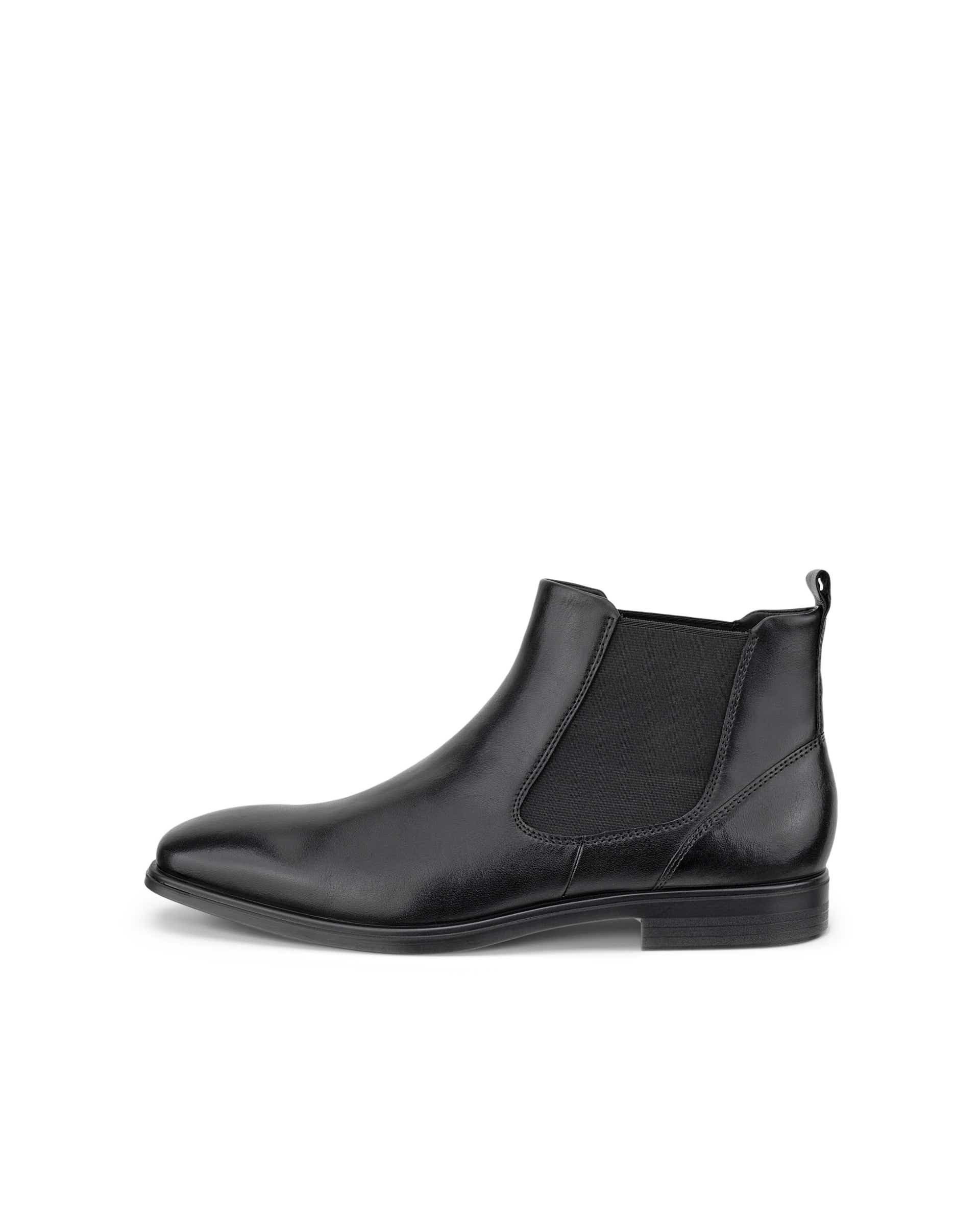 ECCO® MELBOURNE Herren Chelsea Boot aus Leder - Schwarz - Outside
