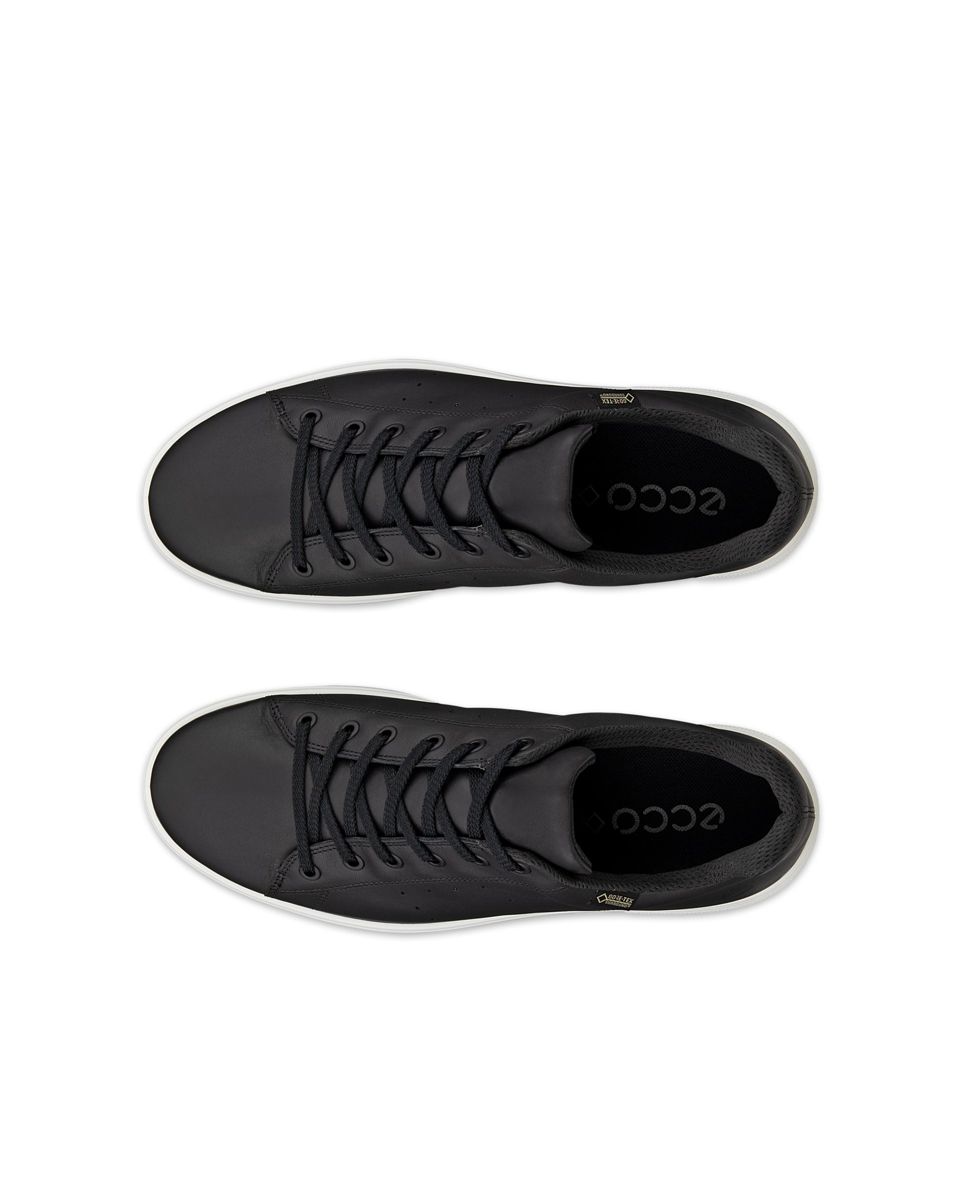 Pánske kožené tenisky Gore-Tex ECCO® Street 720 - Čierna - Top left pair