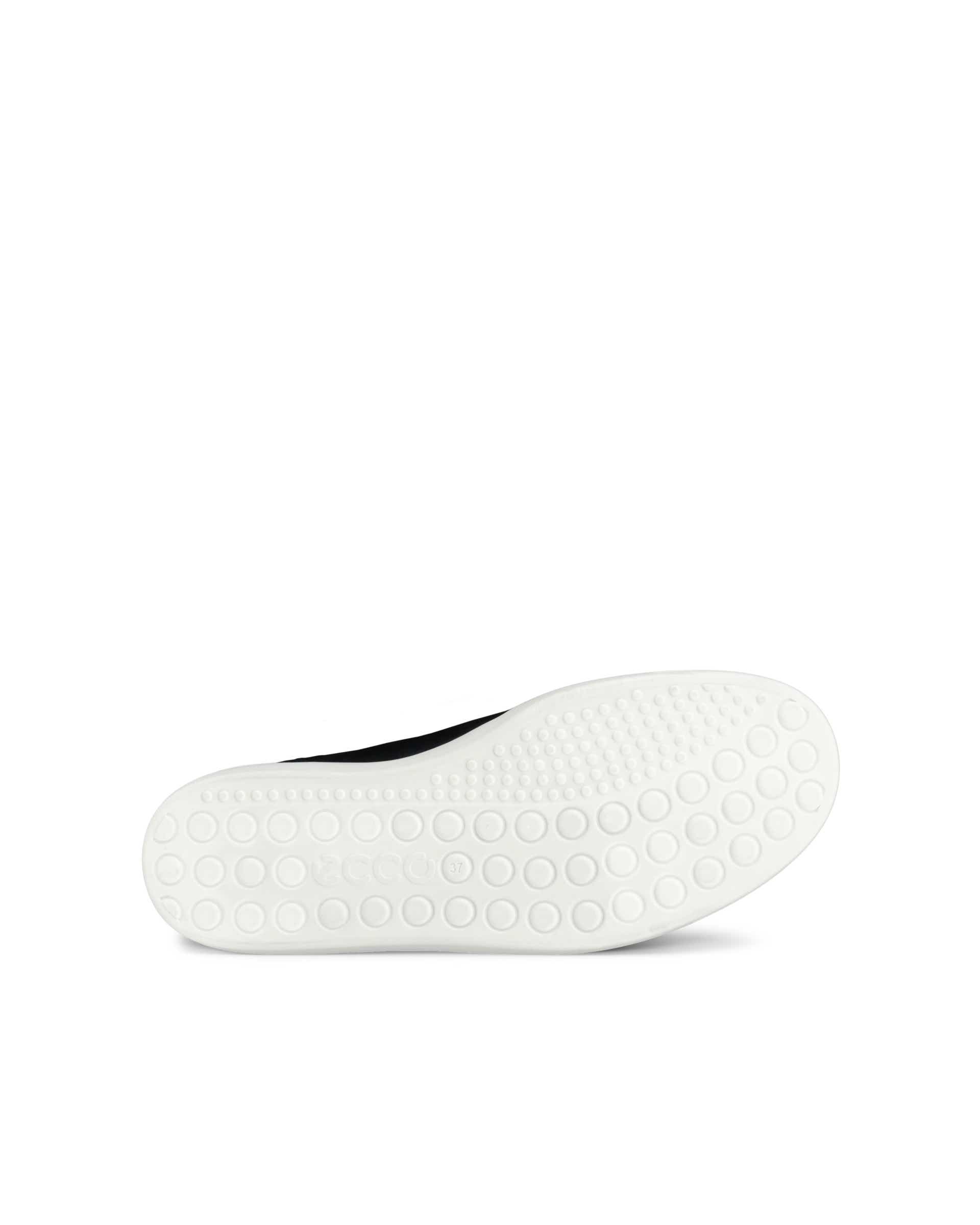 Ženski športni čevlji brez vezalk iz nubuka ECCO® CLASSIC SNEAKER - Črna - Sole