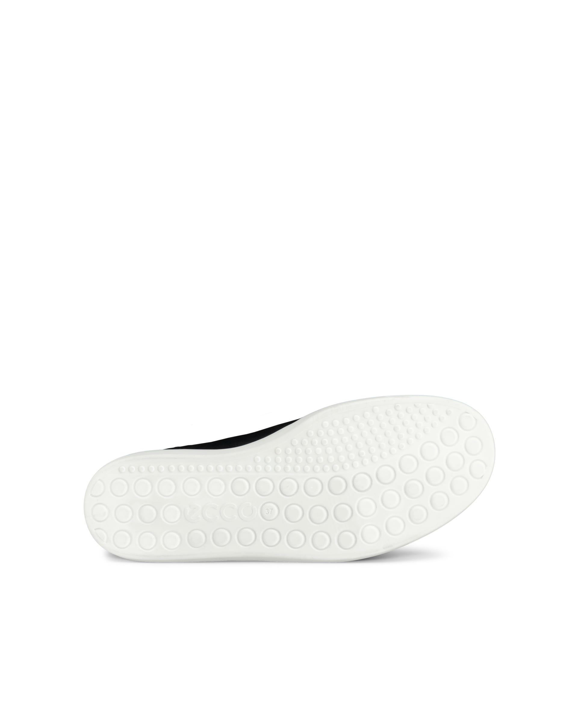 Ženski športni čevlji brez vezalk iz nubuka ECCO® CLASSIC SNEAKER - Črna - Outside