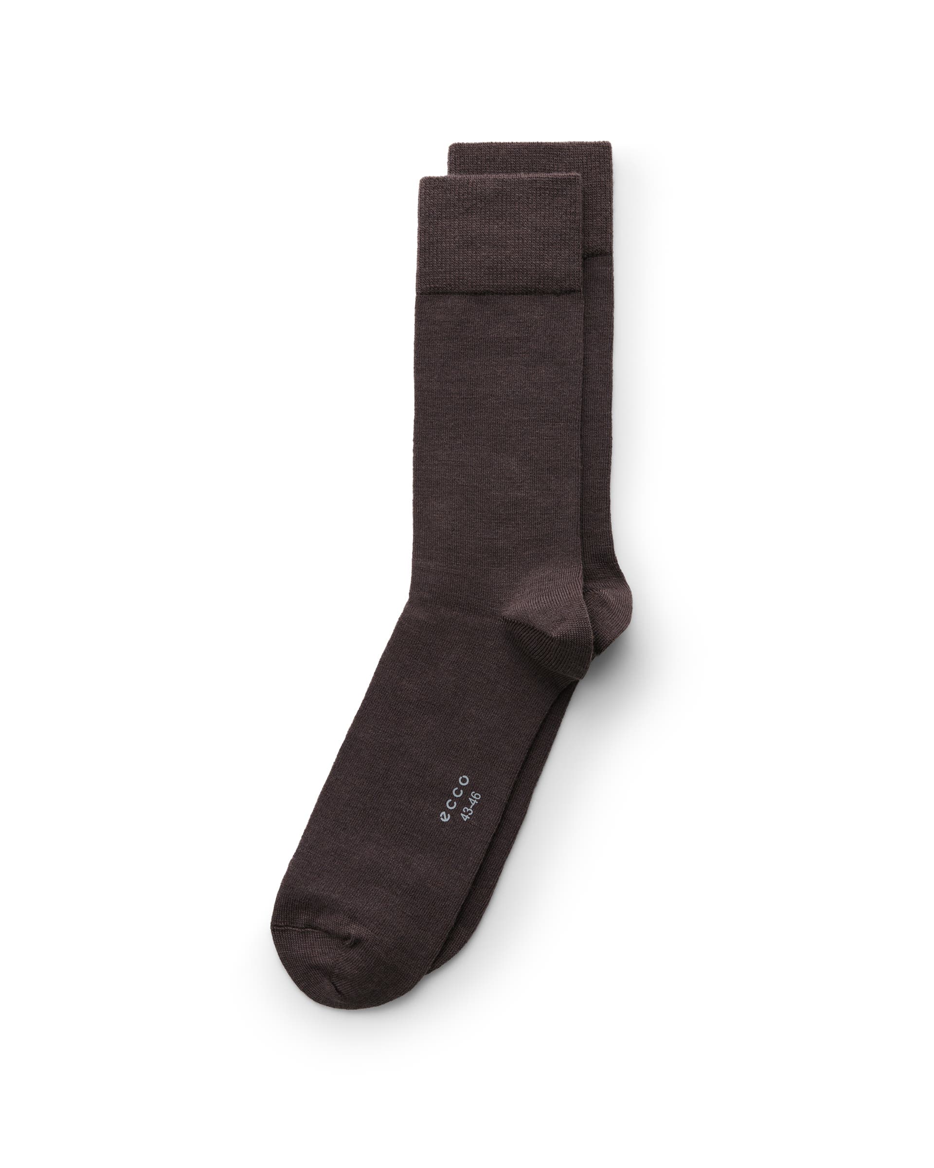 Men's ECCO® Classic Wool Mid-Cut Socks - Brown - Main