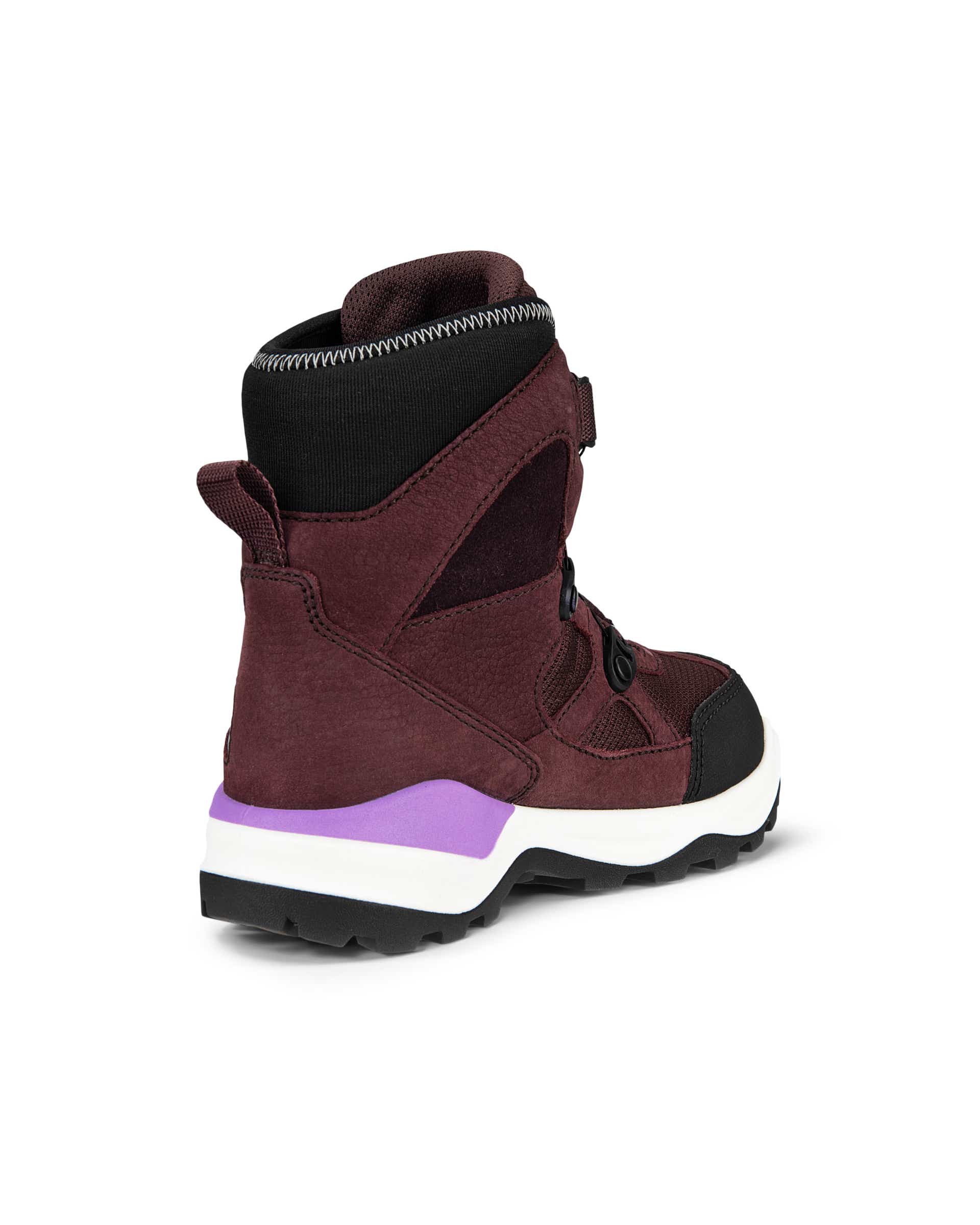 ECCO® Snow Mountain Kinderen winterlaars van nubuck met Gore-Tex - Paars - Back