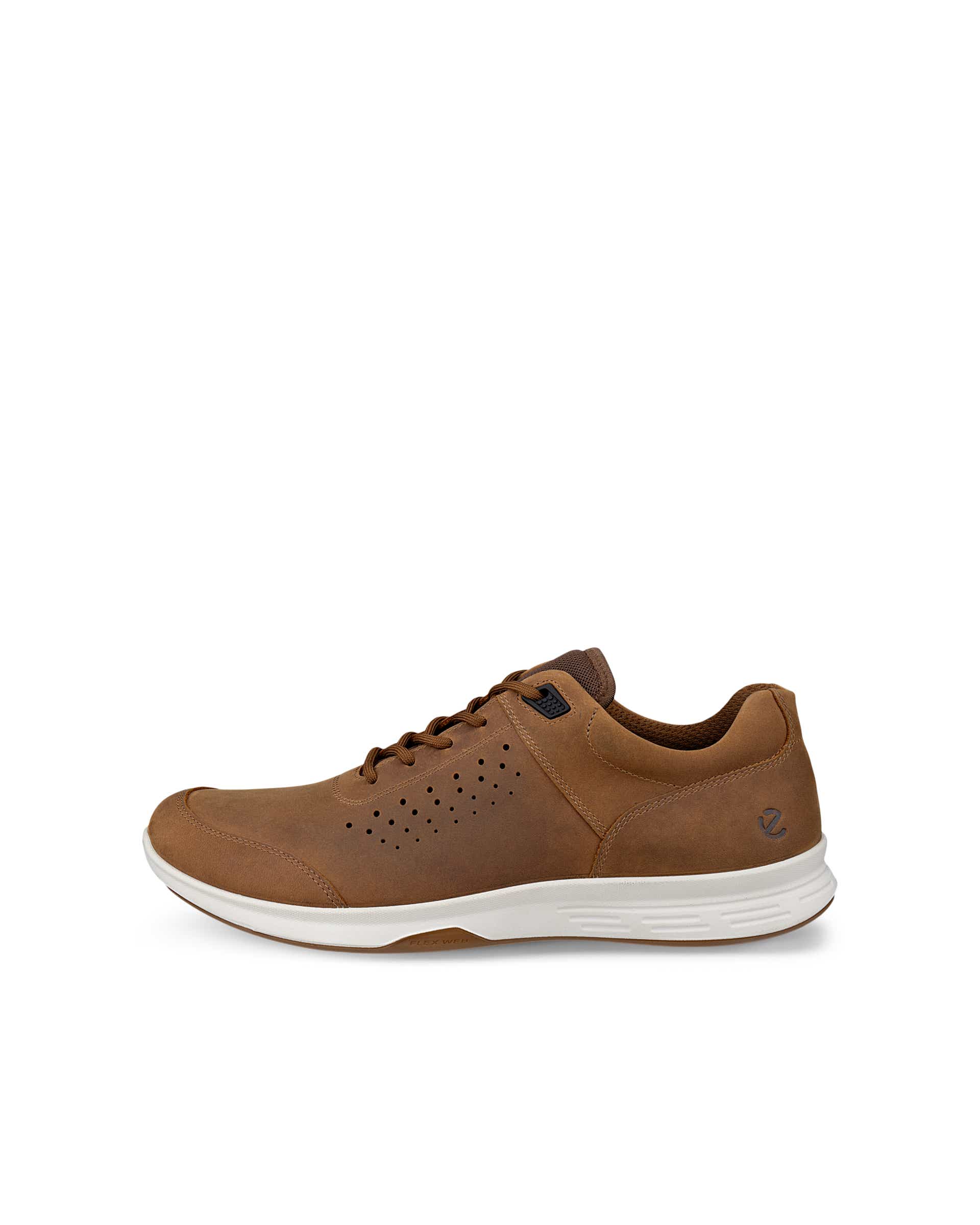 Men's ECCO® Exceed Nubuck Shoe - Brown - Outside