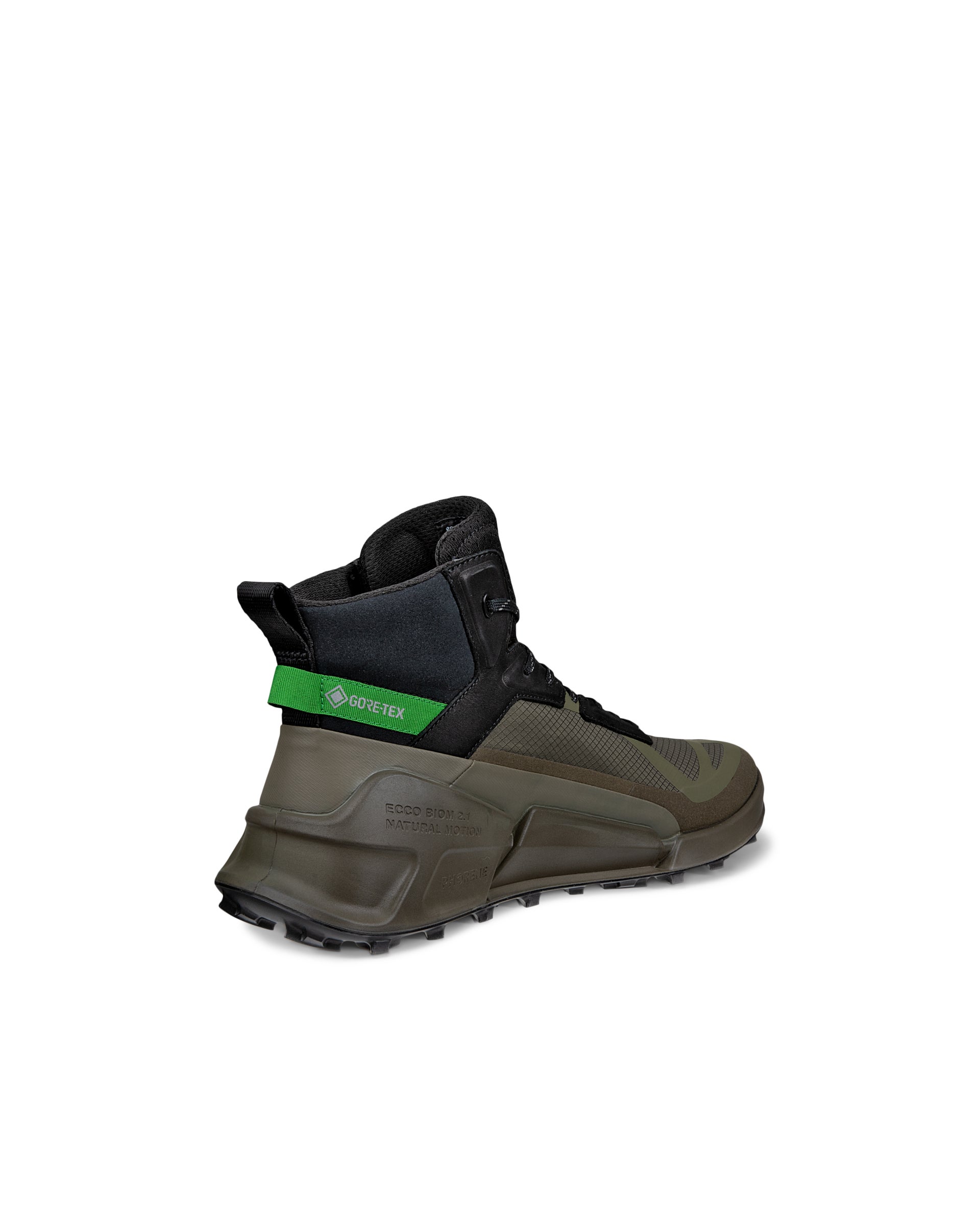 ECCO® Biom 2.1 X Mountain Hög hikingsko i textil med Gore-Tex herr - Grön - Back