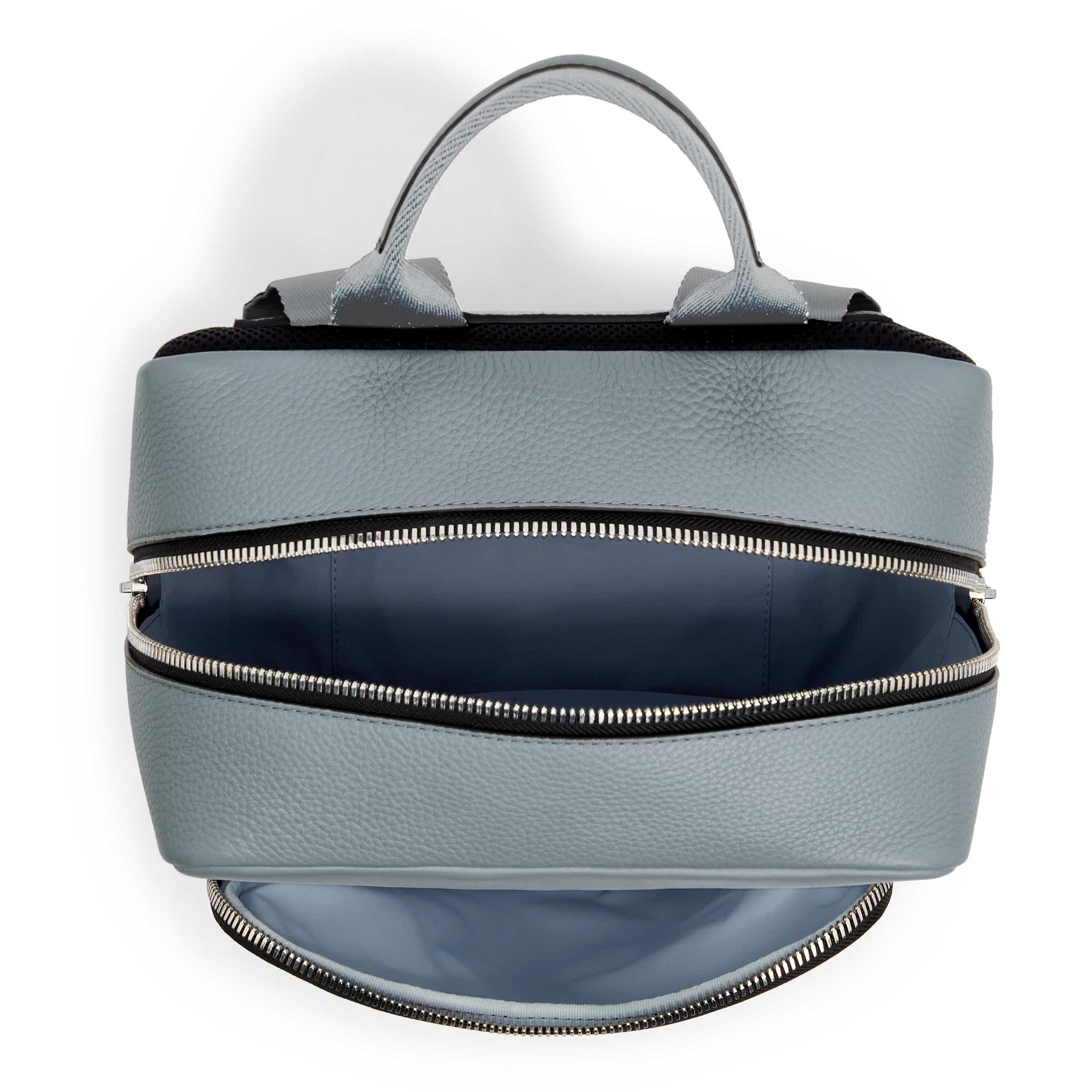 ECCO Square Pack レザーバックパック - Grey - Birdeye