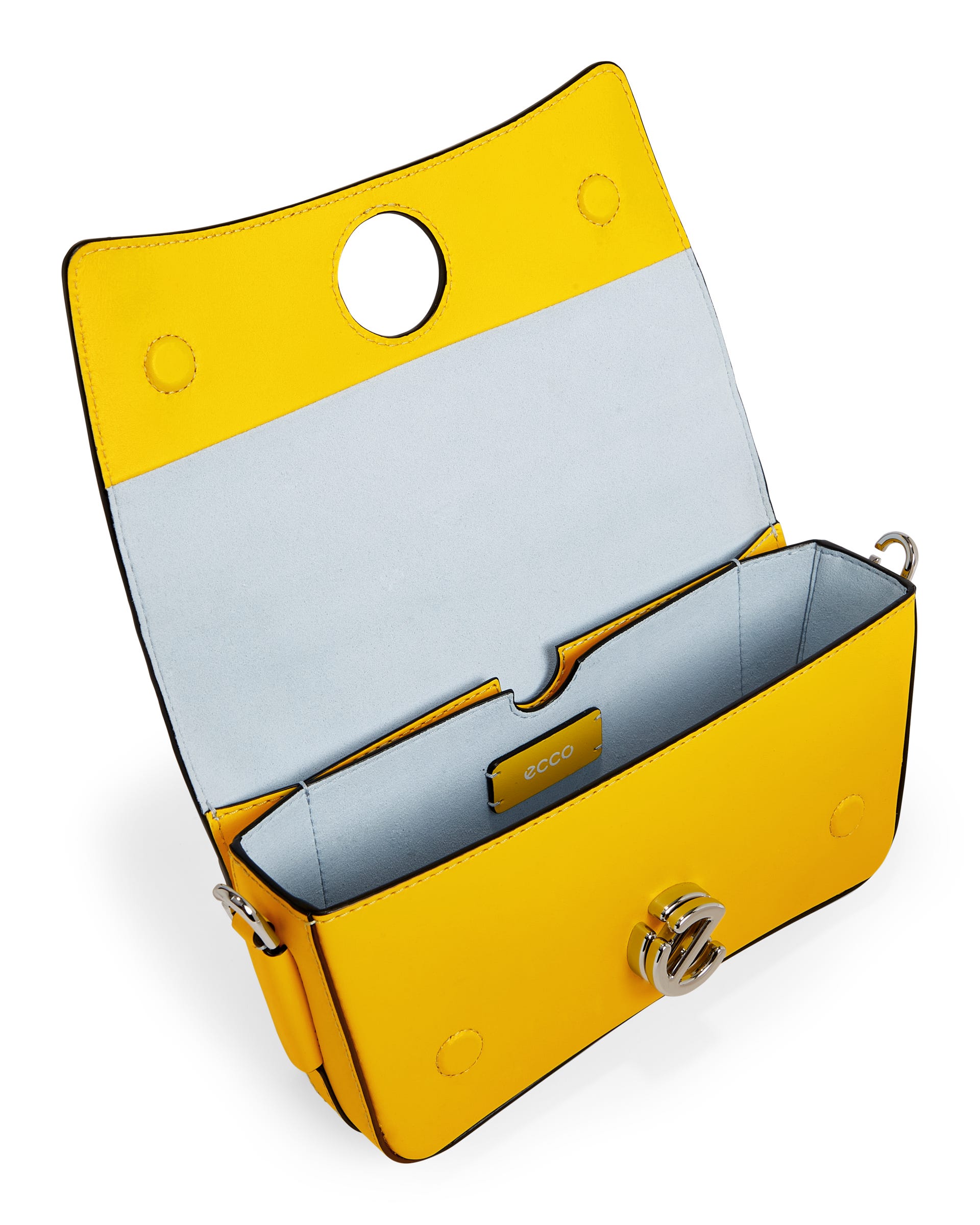 ECCO Pinch Lock Wave レザークロスボディバッグ - イエロー - Inside