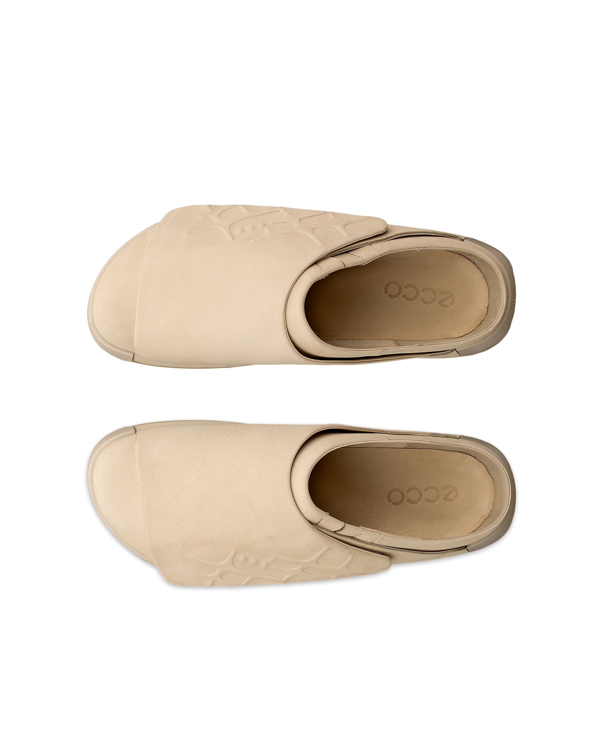 ECCO COZMO SHOE RAL7000 MENS メンズ レザーサンダル - ベージュ - Top left pair