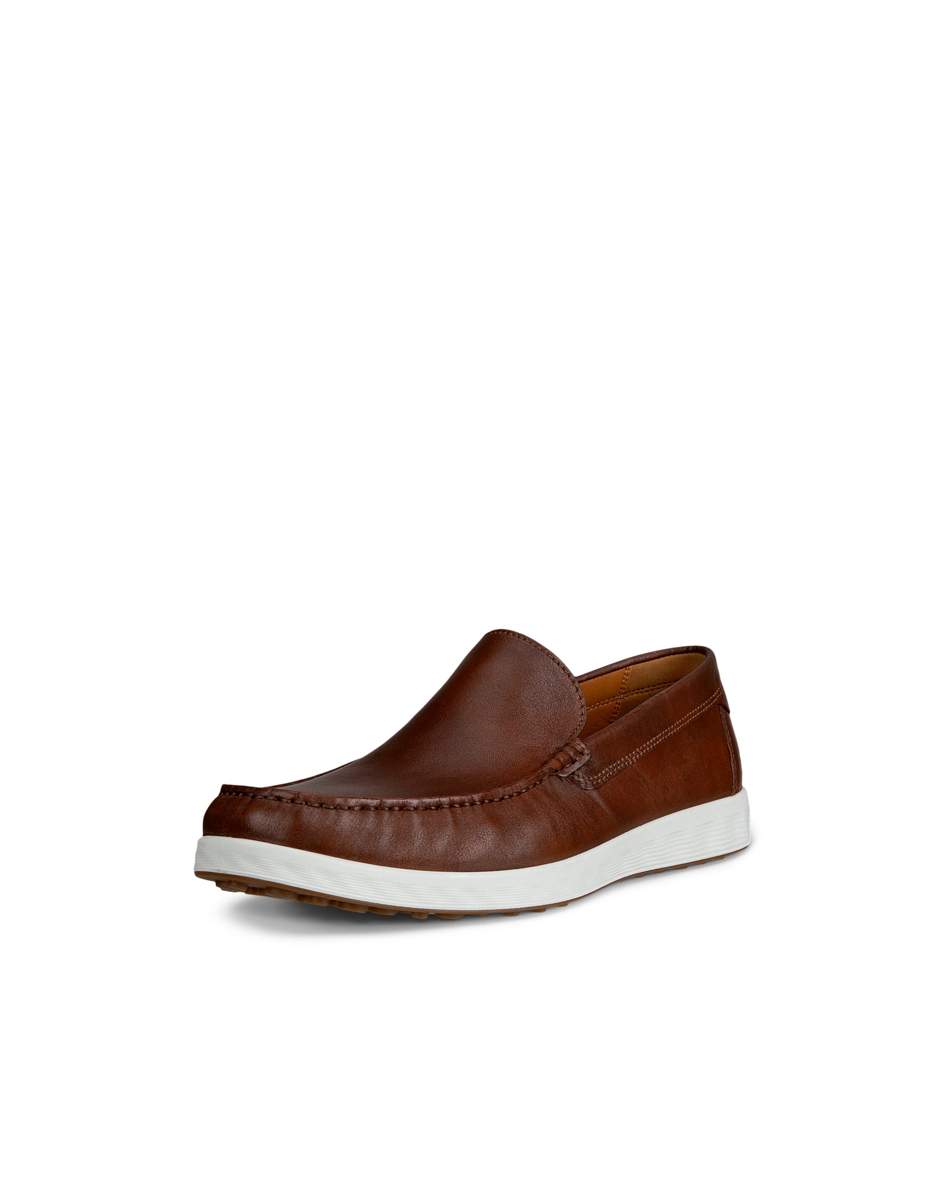 Men's ECCO® S Lite Moc Leather Moccasin - Brown - Main